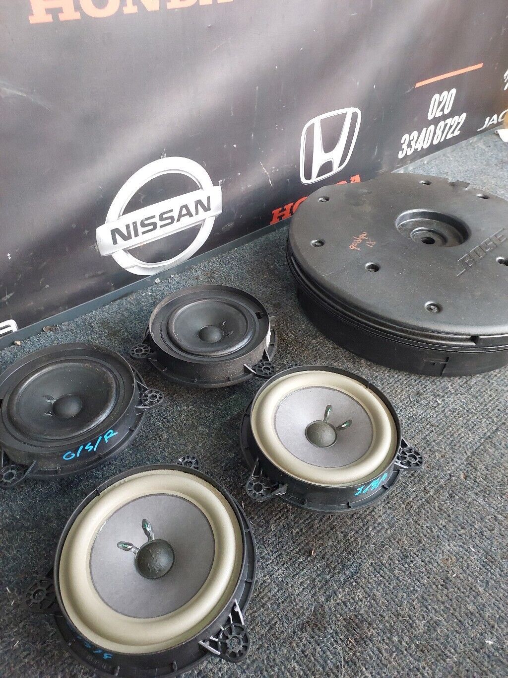 NISSAN QASHQAI J11 2018 SUBWOOFER, REAR & FRONT DOOR SPEAKER