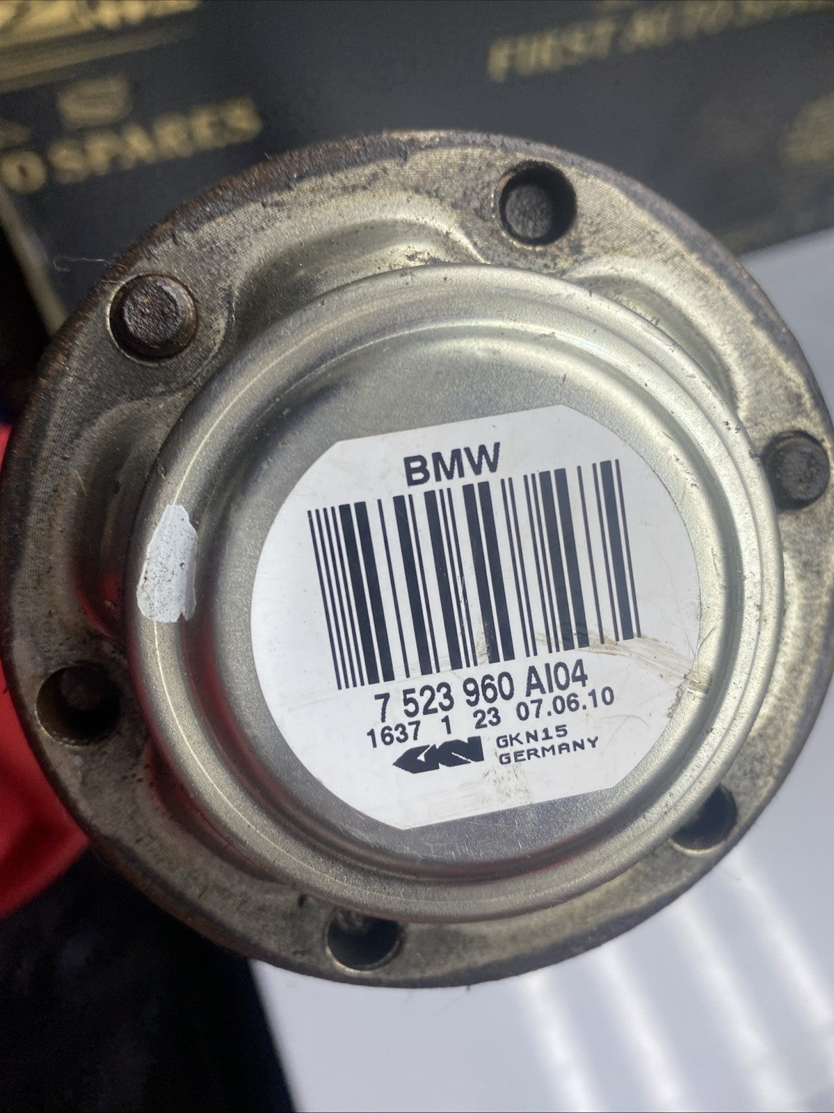 BMW 1 SERIES E81-E82-E87-E88- REAR DRIVE SHAFT & CV JOINTS OFF/SIDE 2004>2013