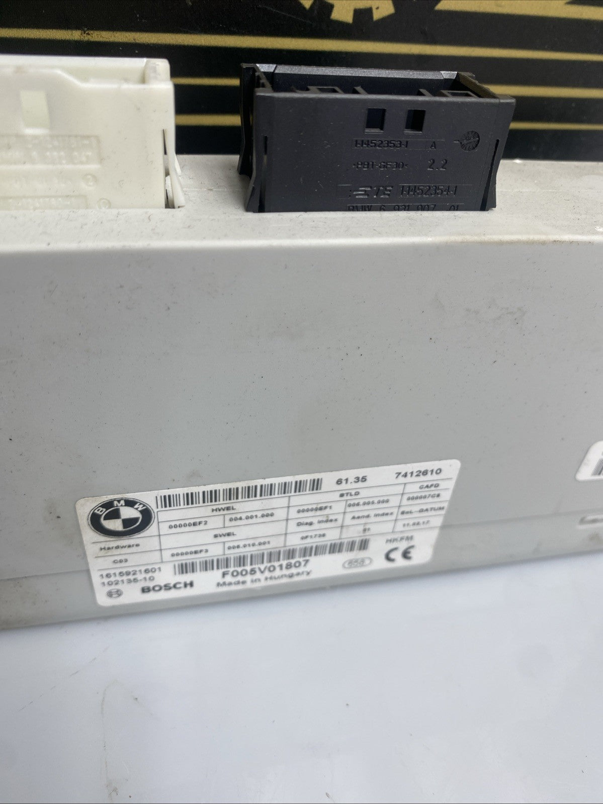 GENUINE BMW 5 SERIES F11 2011-2017 CONTROL MODULE UNIT 7365898 102135-10