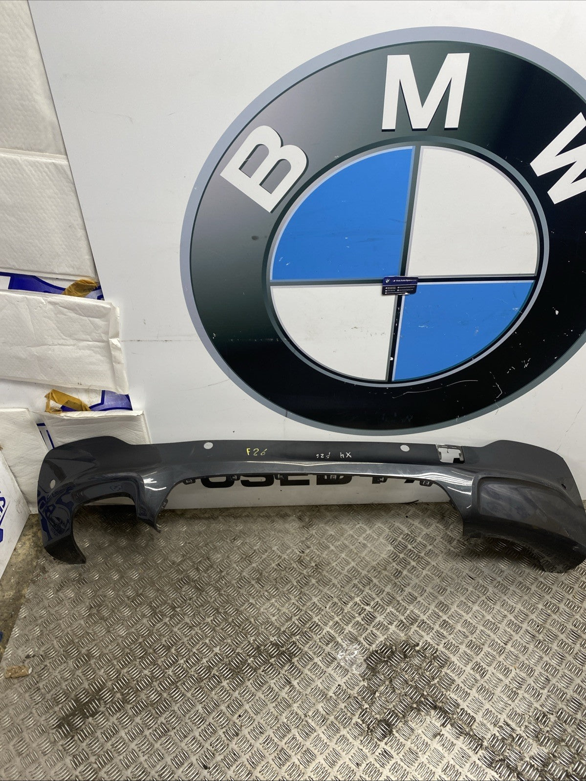 GENUINE BMW X4 F26 REAR BUMPER LOWER DIFFUSER 2014 2015 2016 2017 7338797