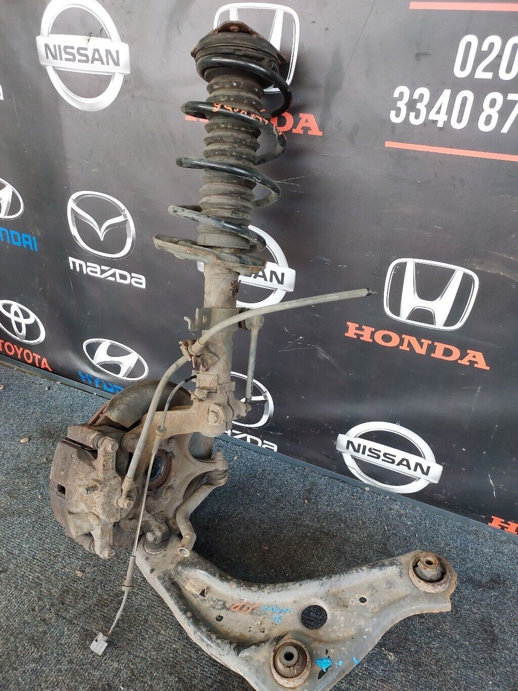 NISSAN QASHQAI J11 2018 O/S FRONT SUSPENSION LEG COMPLETE RH