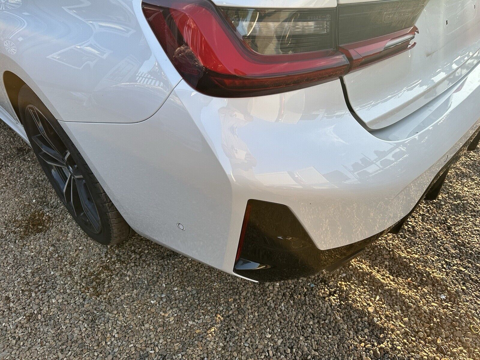 BMW 3 SERIES G20 M SPORT REAR BUMPER BLUE C31 DAMAGED