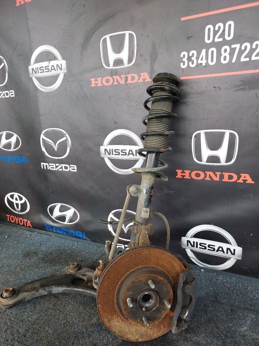 NISSAN NOTE 2016 O/S FRONT SUSPENSION LEG COMPLETE RH