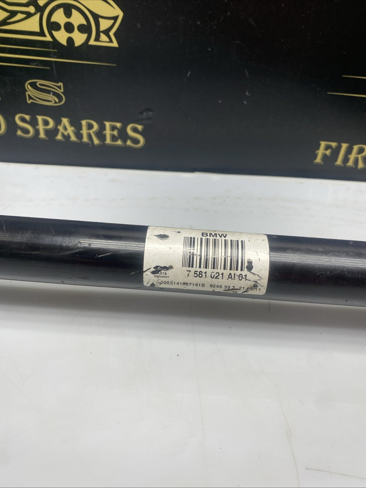 REAR LEFT PASSENGER SIDE DRIVESHAFT 7581021 BMW 5 SERIES F10 F11 2012