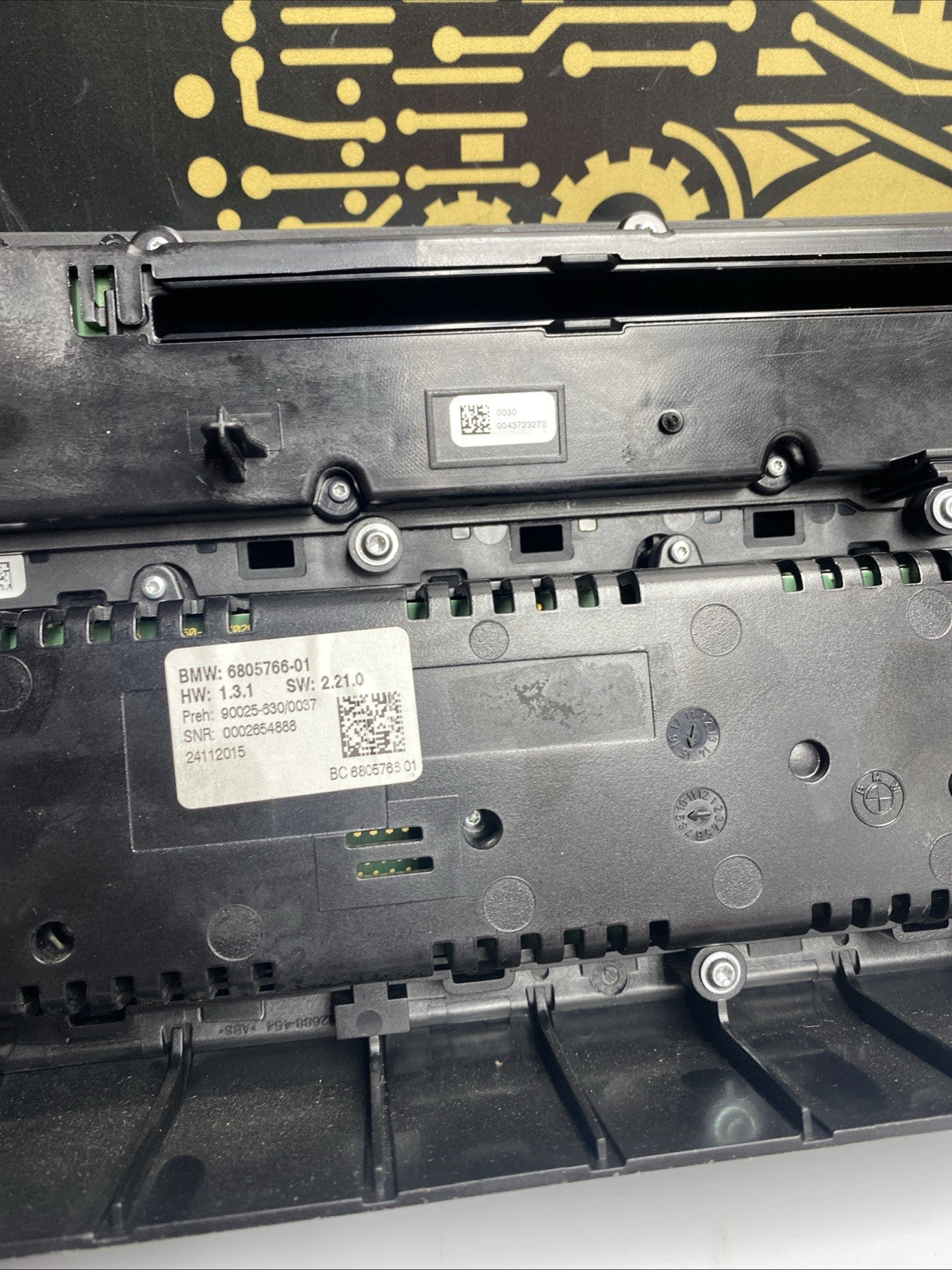 BMW 5 SERIES 520D M SPORT (F10)  HEATER CONTROL PANEL & STEREO 13-16 6805766