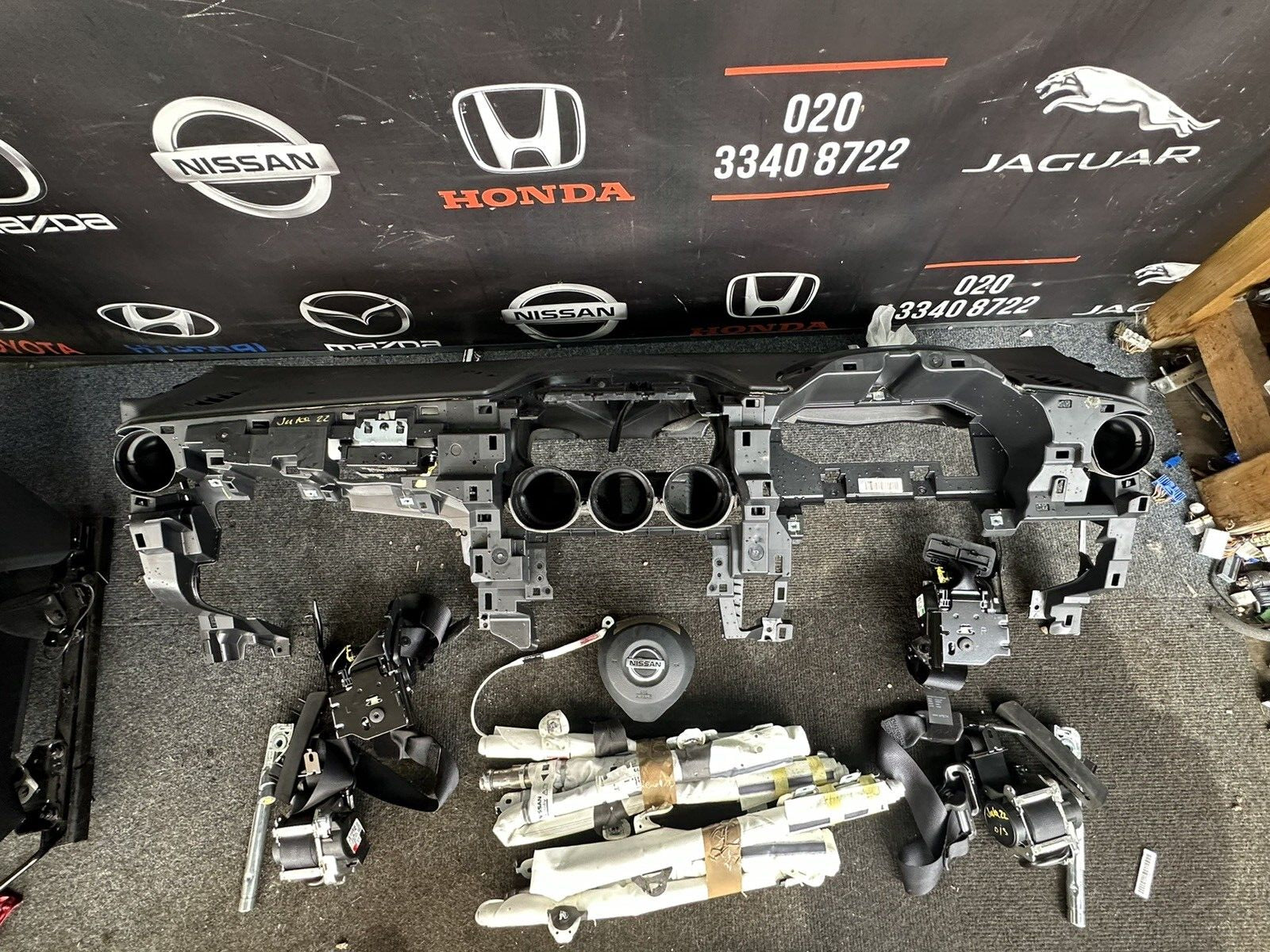 NISSAN JUKE MK2 F16 AIRBAG KIT DASHBOARD SEAT BELTS AIRBAGS ECU MODULE 2022