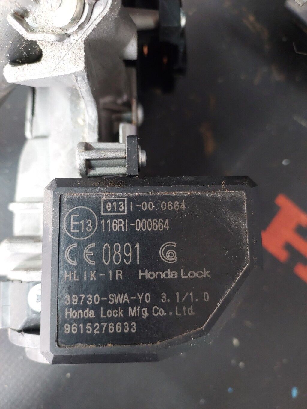 HONDA JAZZ 2009 PETROL STEERING COLUMN & IGNITION