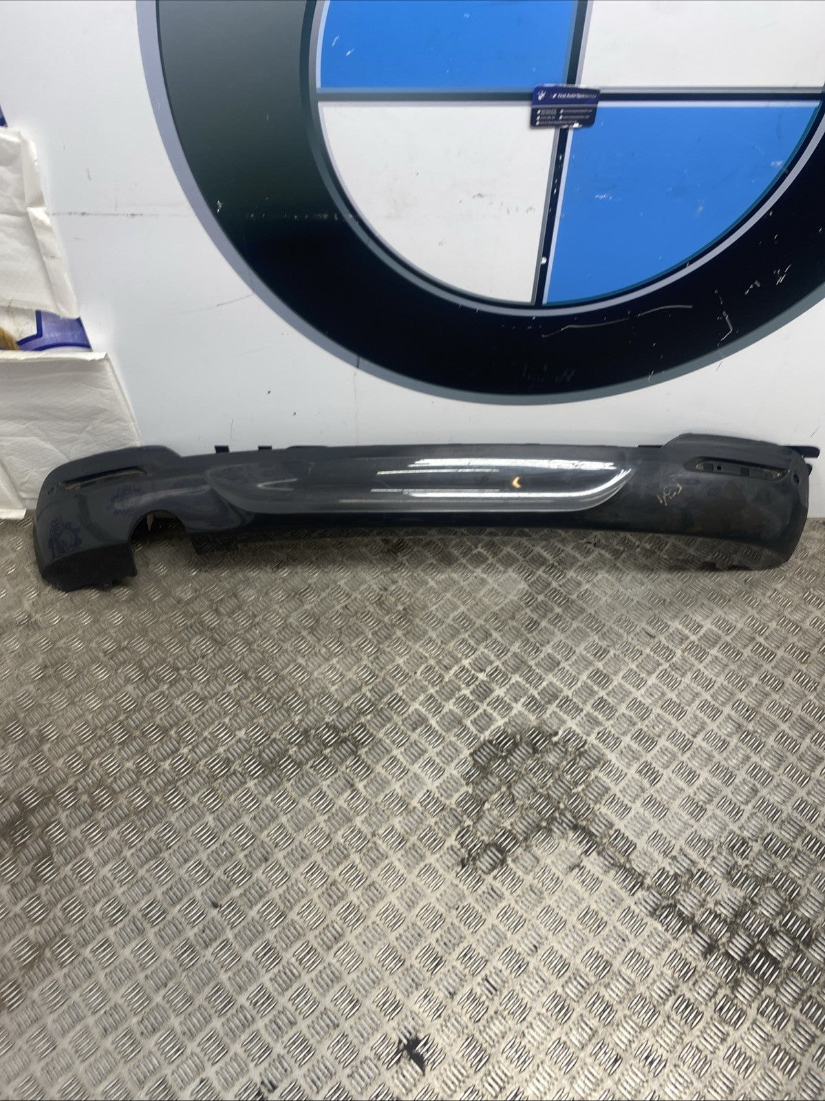BMW 3 Series GT 2015 F34 M Sport Rear Bumper Diffuser Trim 51128057175