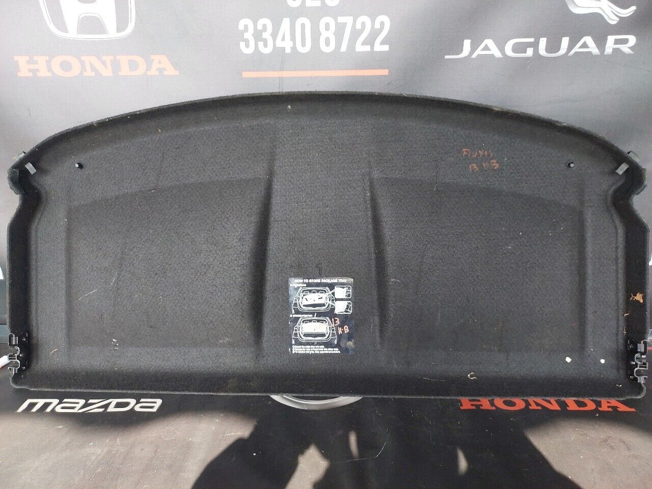 TOYOTA AURIS HATCHBACK PARCEL SHELF BOOT LOAD COVER 2013