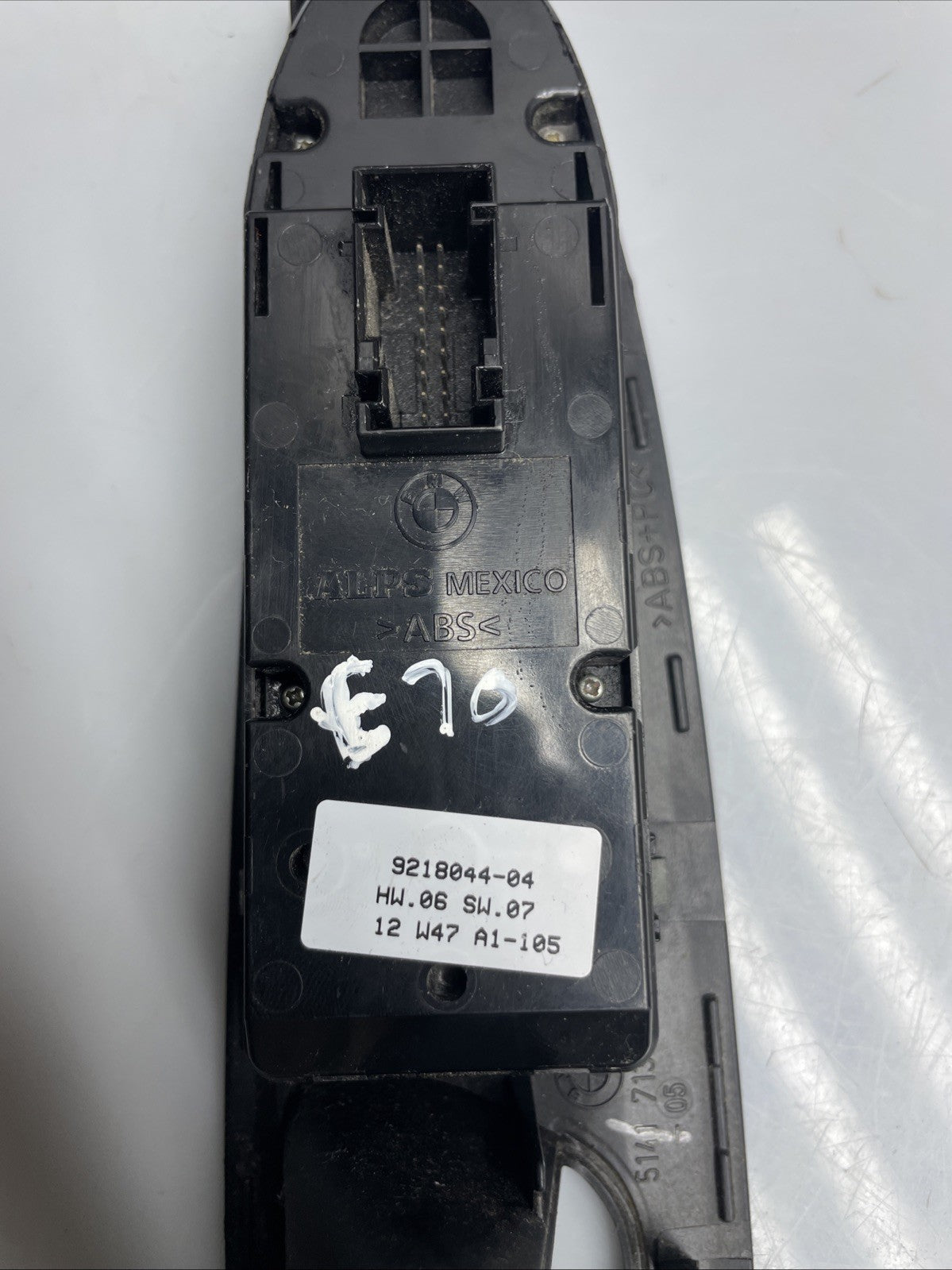 BMW X5 SERIES E70 WINDOW & WING MIRROR CONTROL SWITCH PANEL 9218044 #21B2