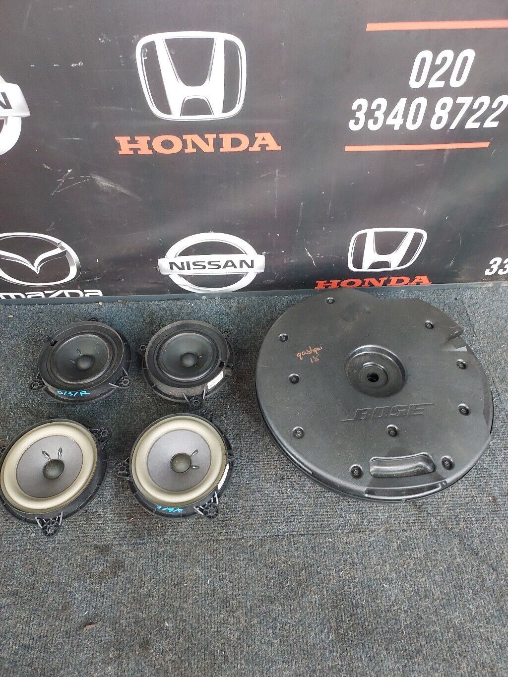 NISSAN QASHQAI J11 2018 SUBWOOFER, REAR & FRONT DOOR SPEAKER