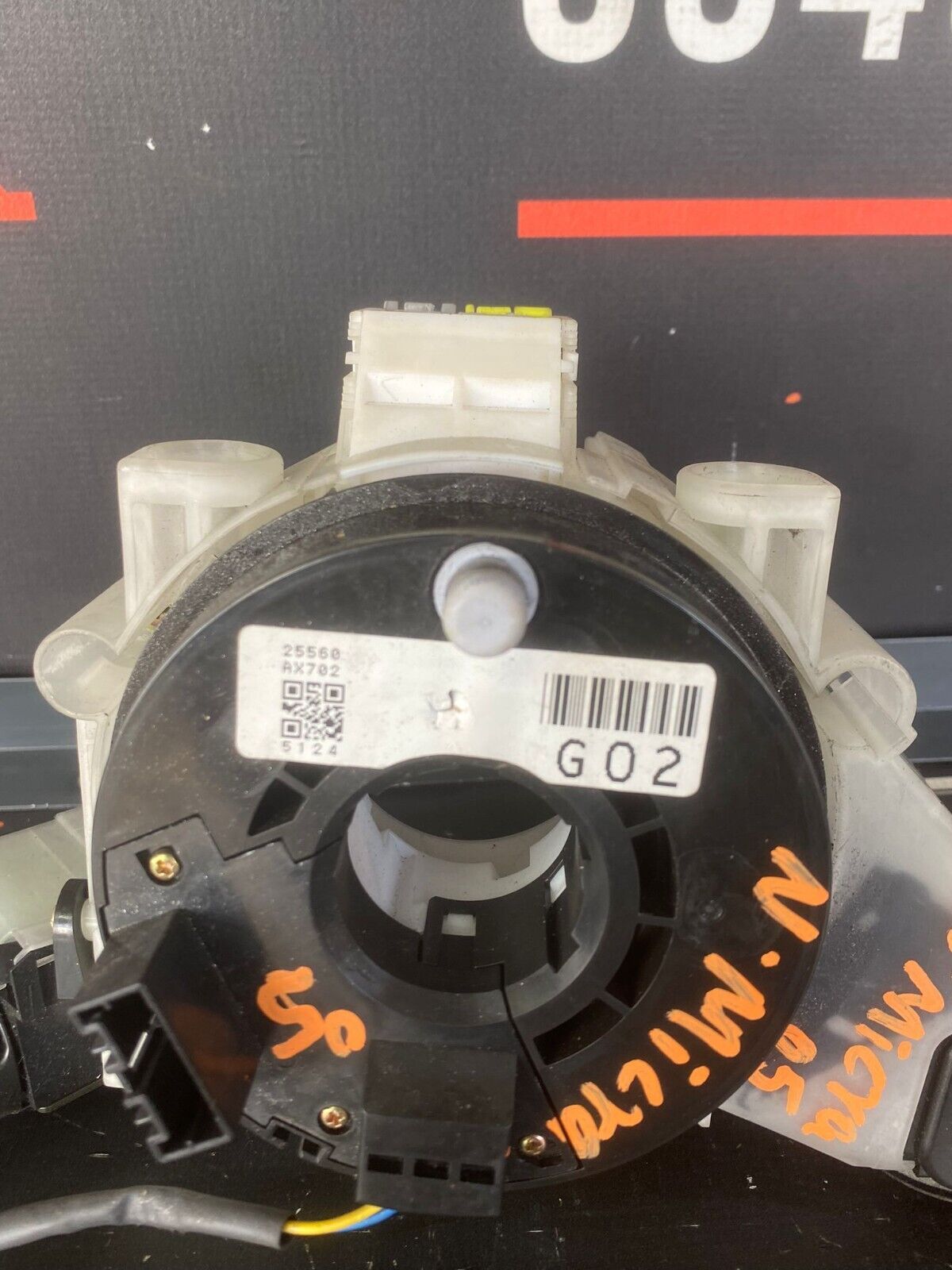 NISSAN MICRA 2005 SQUIB SLIP RING WIPER & INDICATOR STALK ASSEMBLEY