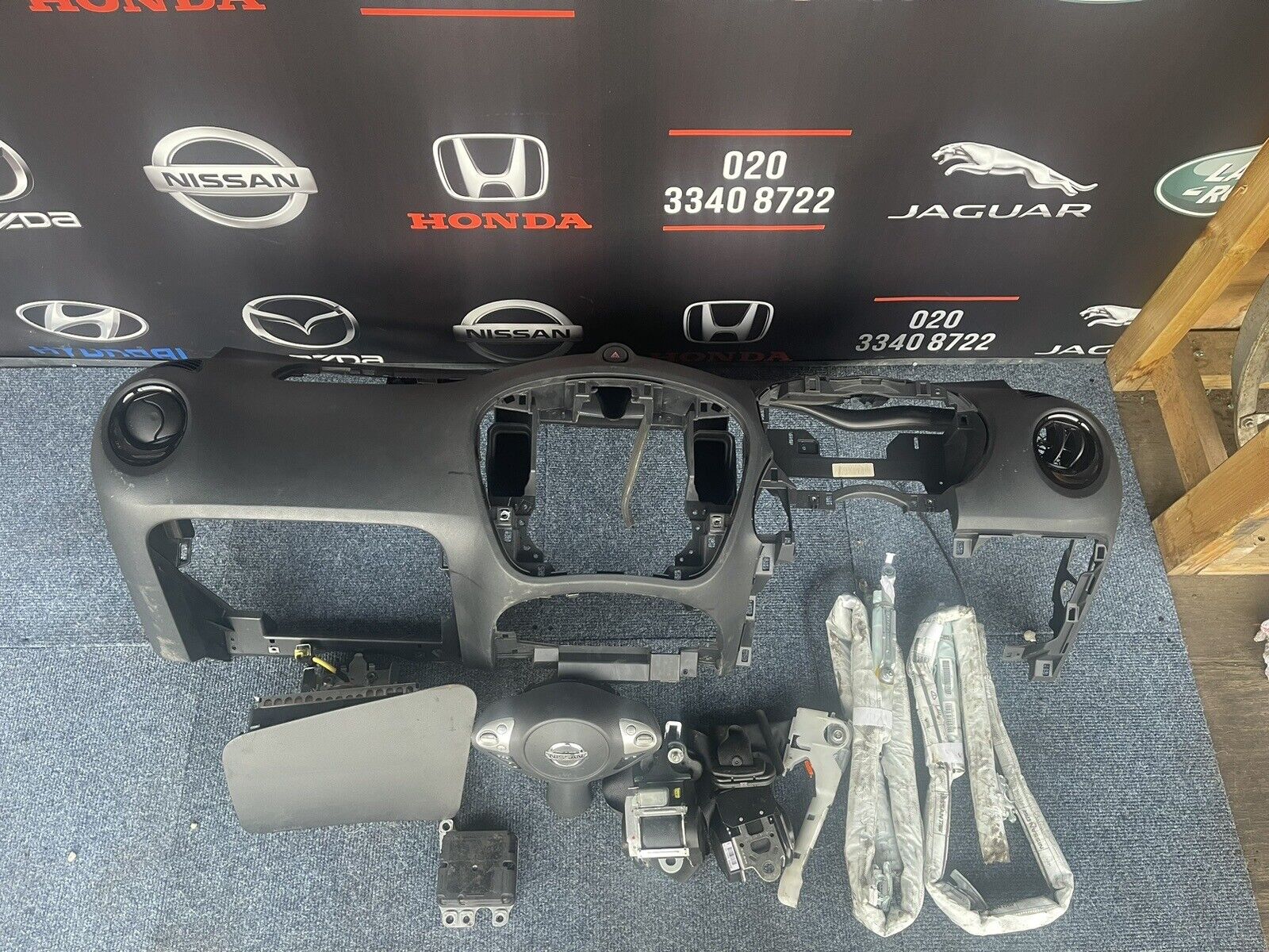 Nissan Juke 2018 complete airbag kit