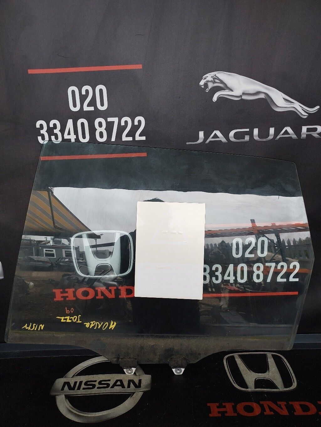 HONDA JAZZ 2009 N/S REAR DOOR WINDOW GLASS LH