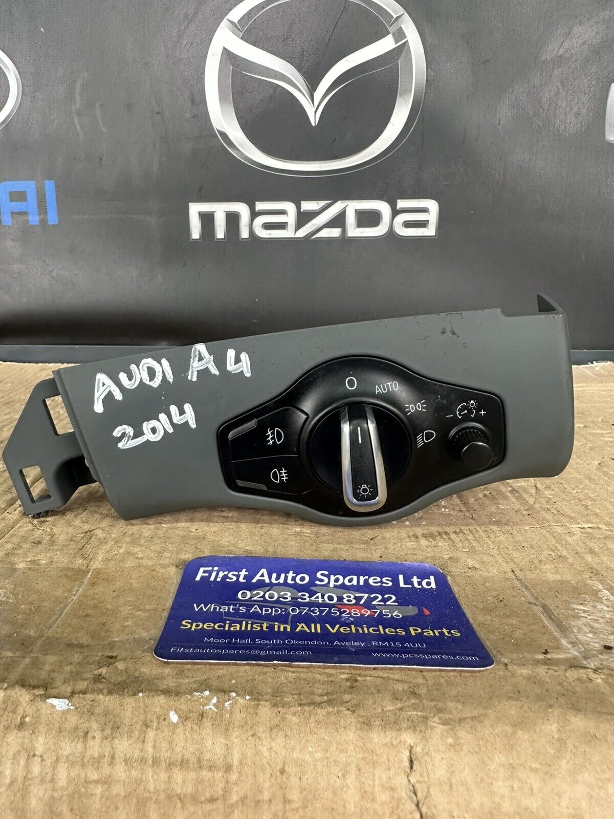 AUDI A4 HEADLIGHT FOG LIGHT CONTROL SWITCH TRIM 2012 2013 2014