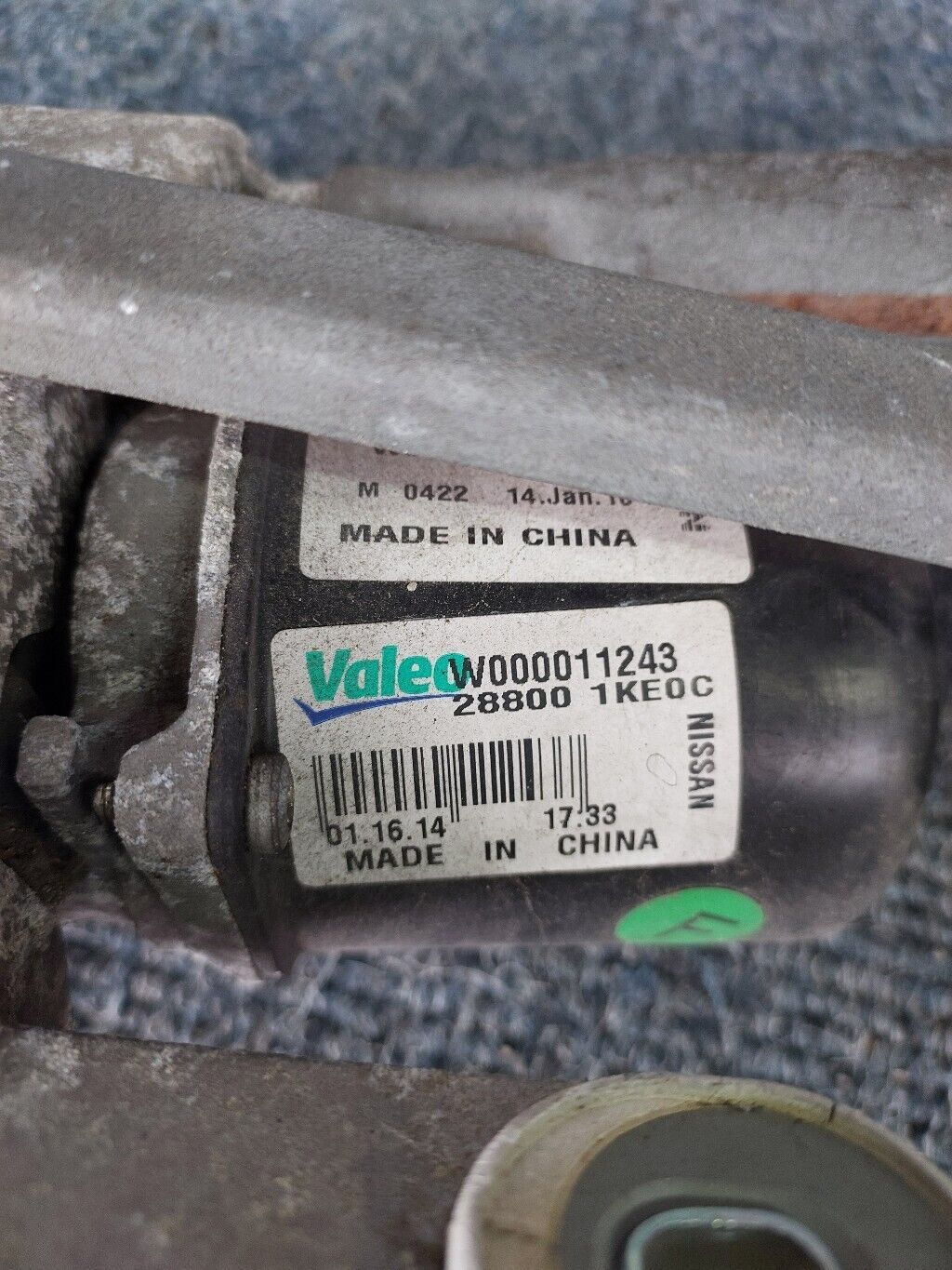 NISSAN JUKE WIPER MOTOR LINKAGE 2014