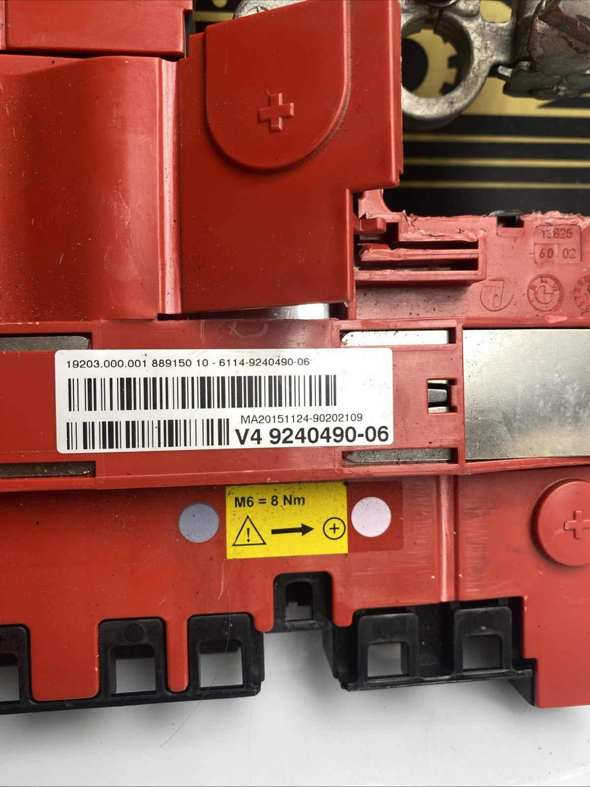 BMW 5 SERIES F10 F11 2015 BATTERY RELAY DISTRIBUTION BOX 9240490
