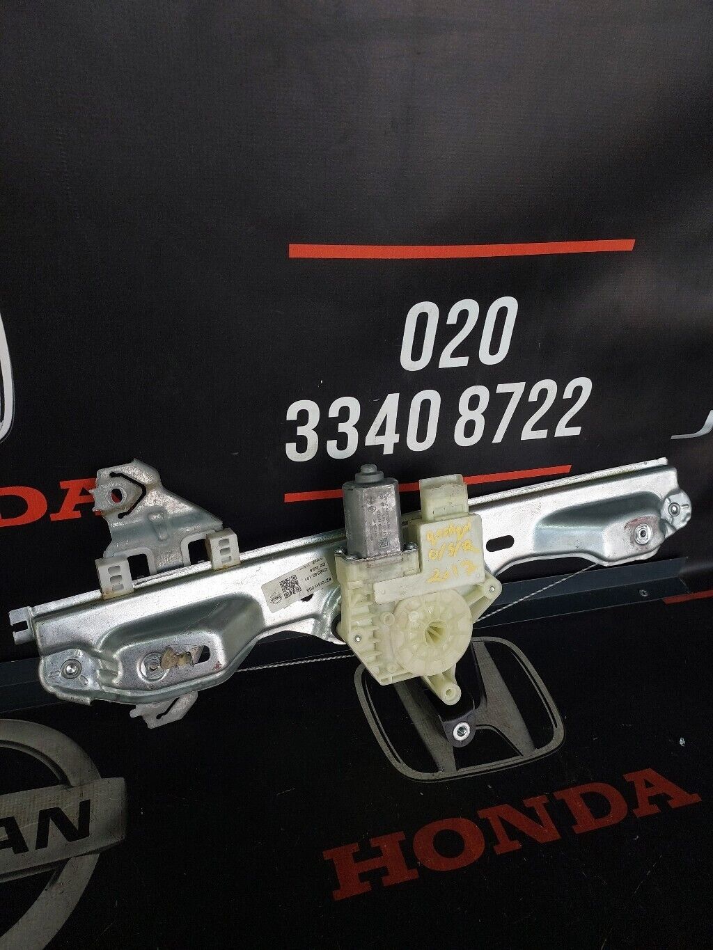 NISSAN QASHQAI J11 2018 O/S REAR DOOR WINDOW MOTOR & REGULATOR RH