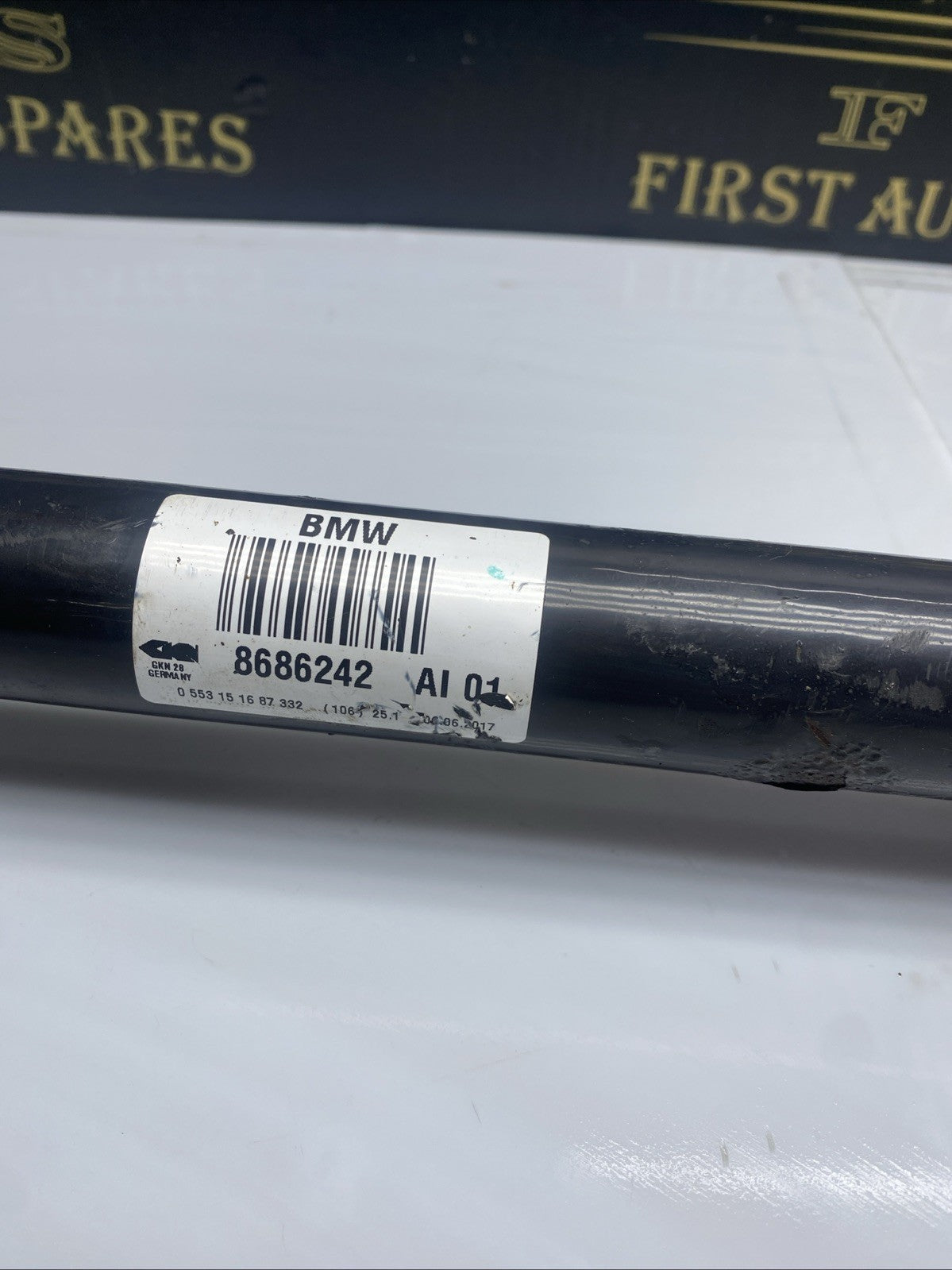 BMW 5 SERIES DRIVESHAFT REAR RIGHT 2.0 PETROL AUTO 8686242 G30 2017 - 2023