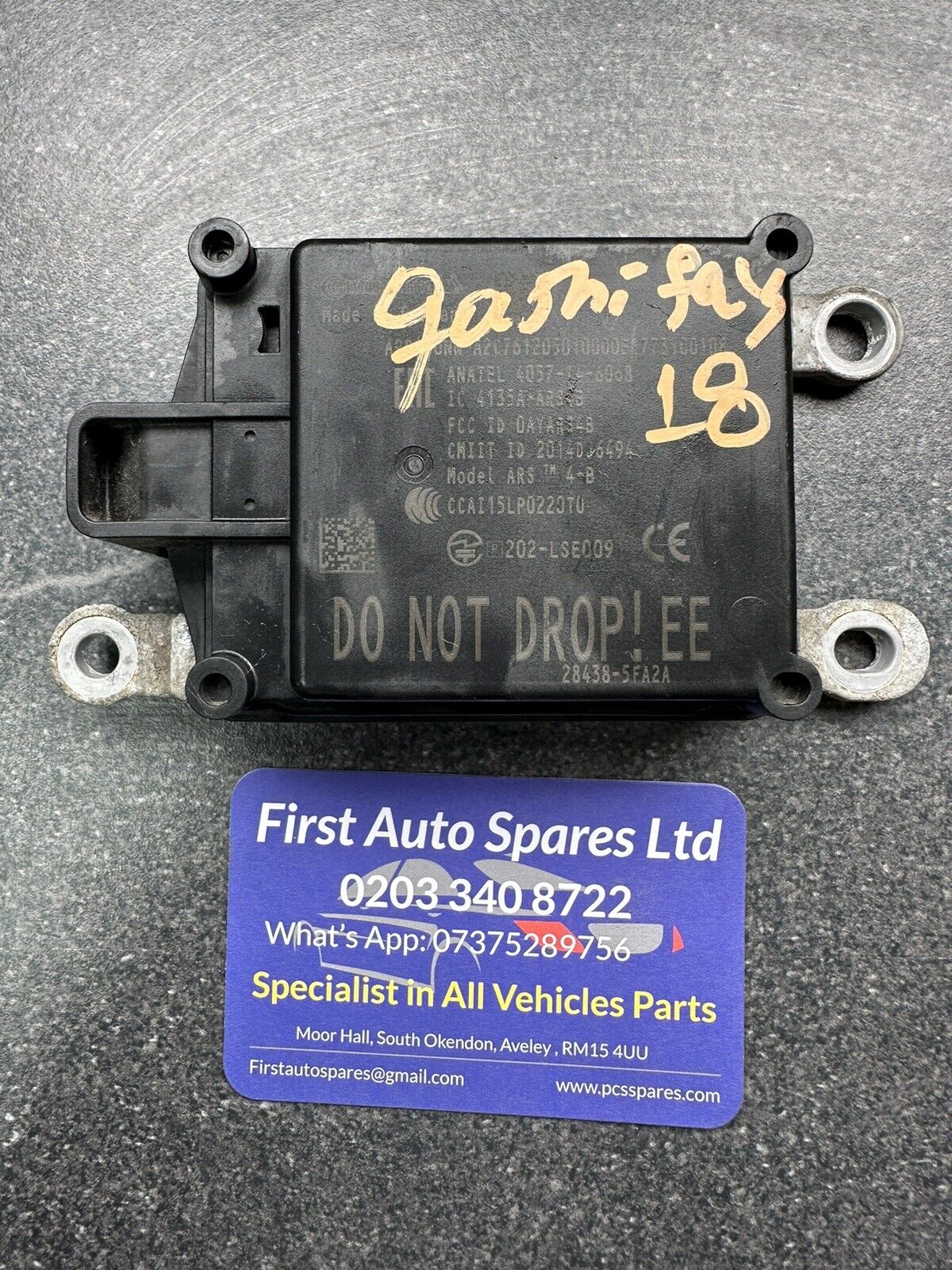 Nissan Qashqai 2018 J11 Front Radar Sensor Ecu 4135a-ars4b 4135A-ARS4B