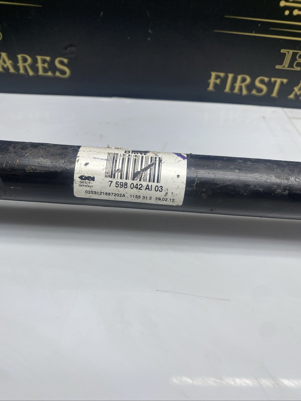 BMW X3 DRIVESHAFT F25 M SPORT 2010-2014 RIGHT REAR 2.0 DIESEL AUTOMATIC 7598042