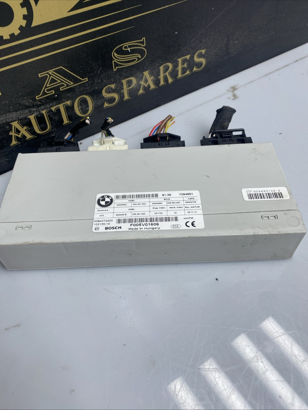 BMW 5 SERIES F10 F11 TAILGATE CONTROL MODULE ECU 7394651 2014