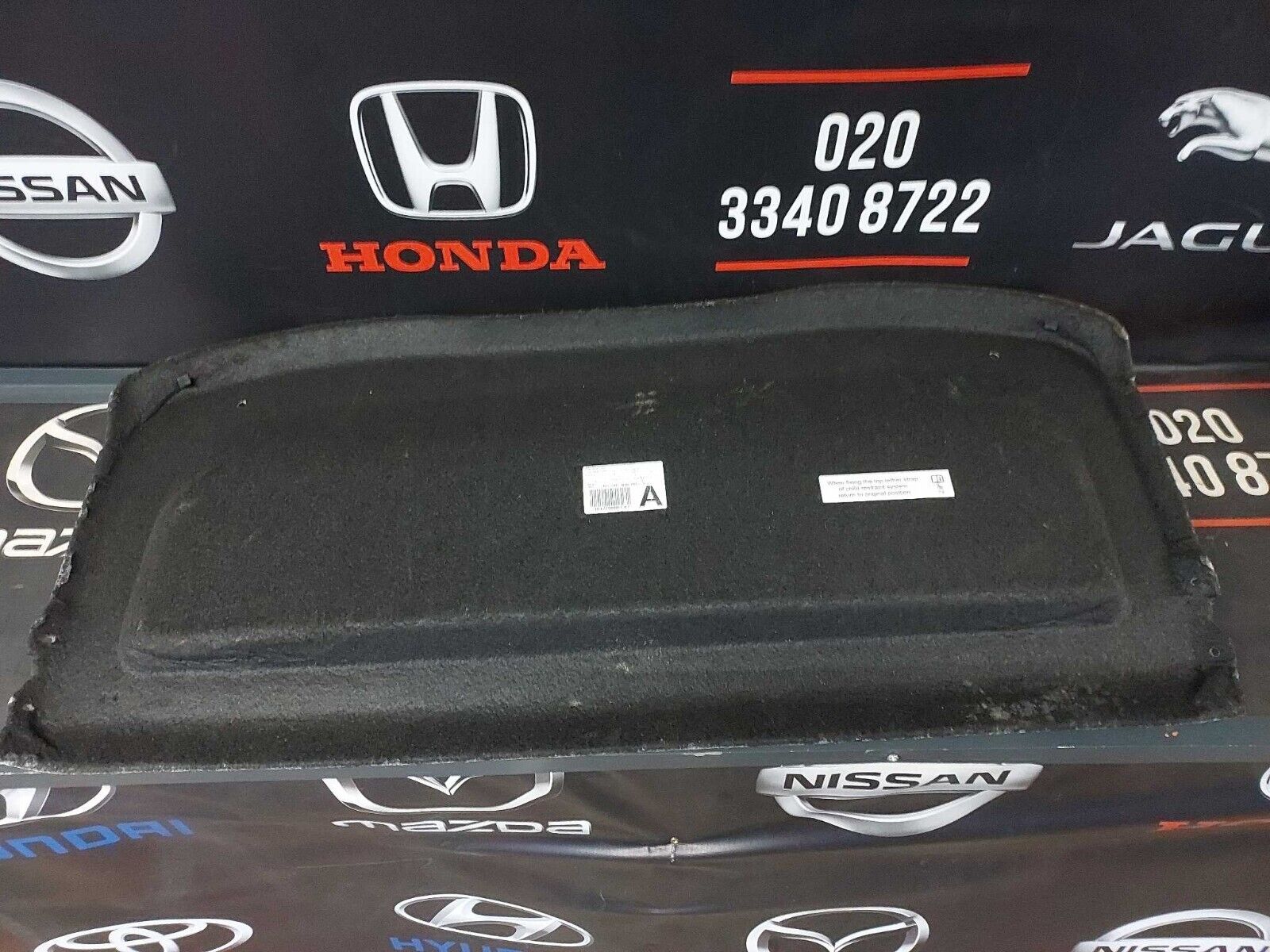 TOYOTA YARIS REAR PARCEL SHELF BOOT LOAD COVER 2022