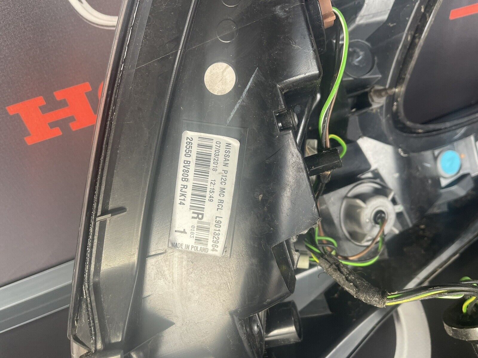 2019 NISSAN JUKE PETROL 1.6 MANUAL REAR DRIVER SIDE TAIL LIGHT L90132964