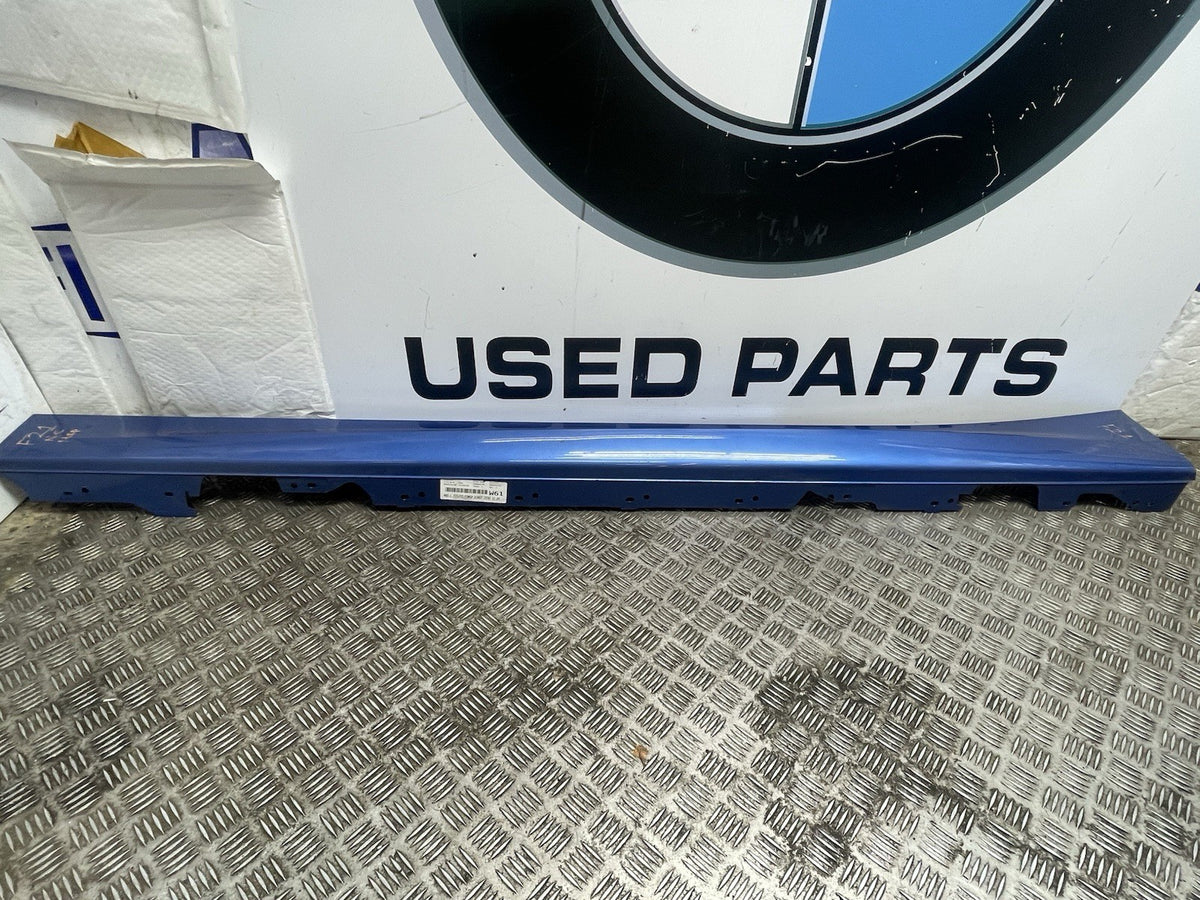 BMW 1 SERIES SIDE SKIRT PASSENGER LEFT MSPORT BLUE F21