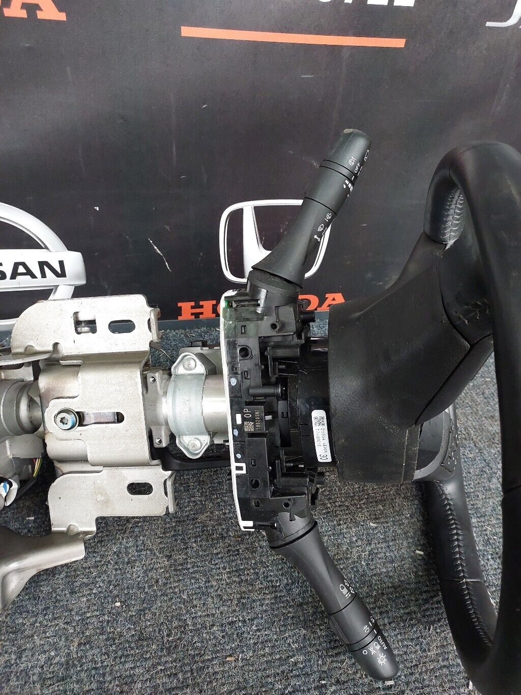 NISSAN QASHQAI J11 STEERING WHEEL SQUIB COLUMN COMPLETE 2019
