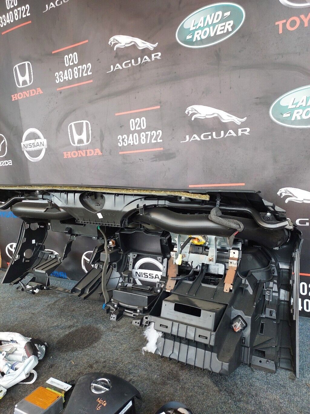 NISSAN NOTE 2016 DASHBOARD SEATBELT & AIRBAG KIT COMPLETE