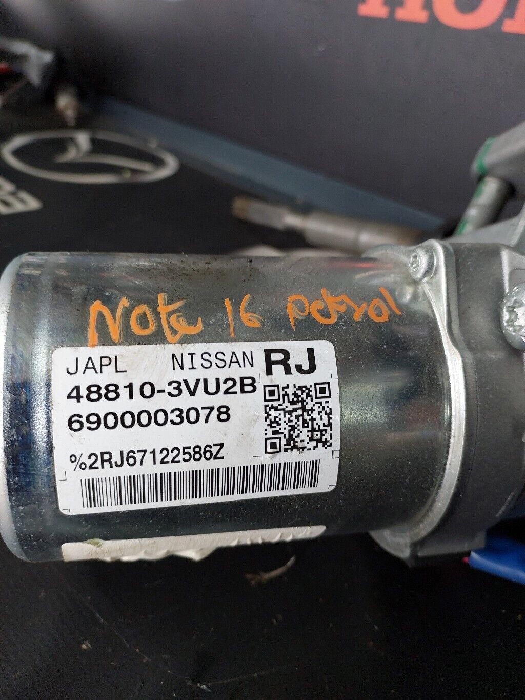 NISSAN NOTE 2016 PETROL POWER STEERING COLUMN 285003VU2B