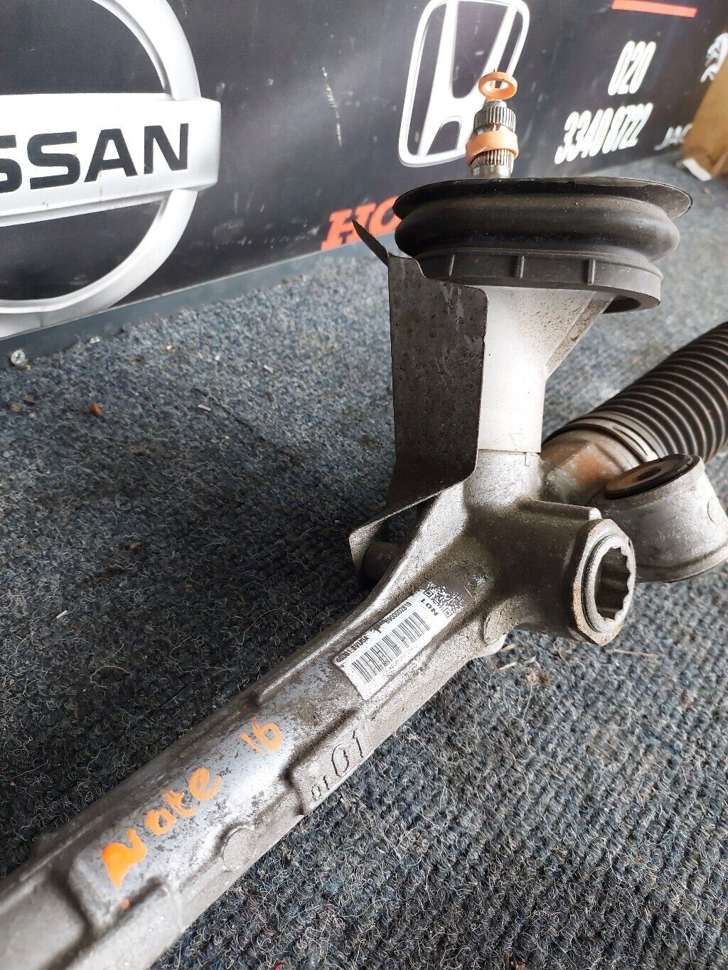 NISSAN NOTE 2016 PETROL POWER STEERING RACK 480013VU0A