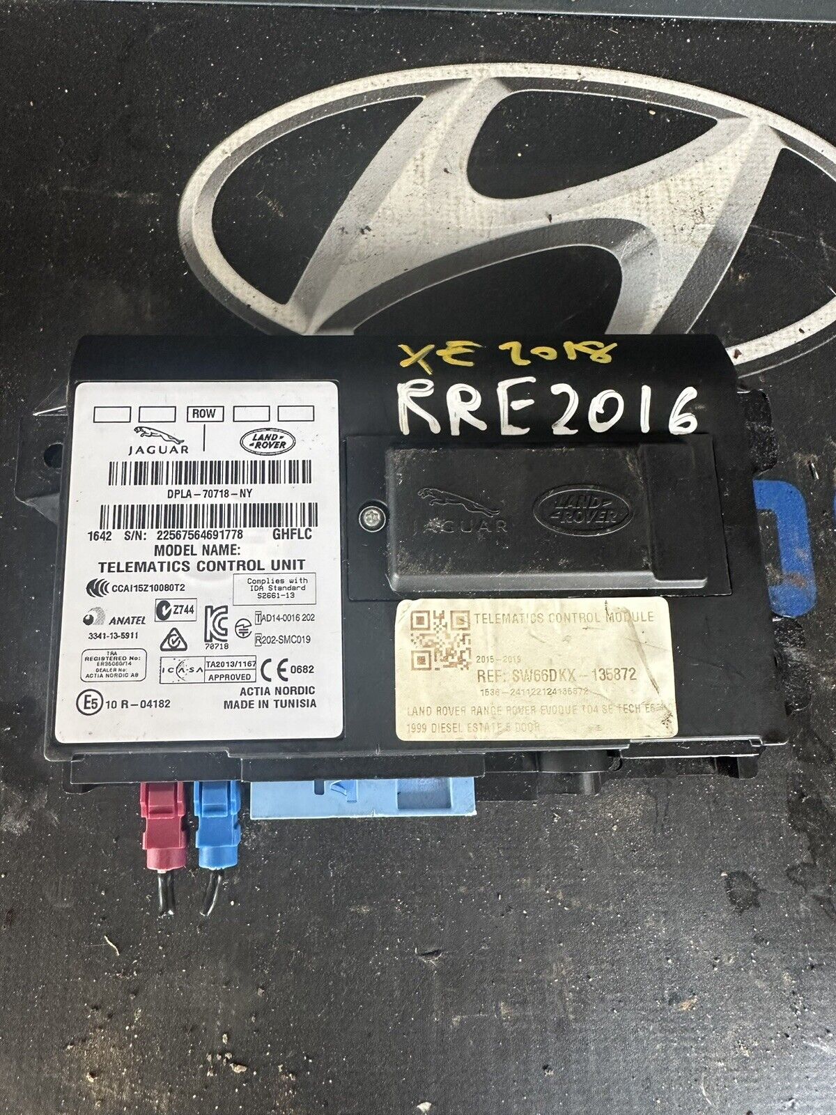 JAGUAR XE XF RANGE ROVER F PACE TELEMATICS CONTROL UNIT MODULE DPLA-70718-NY