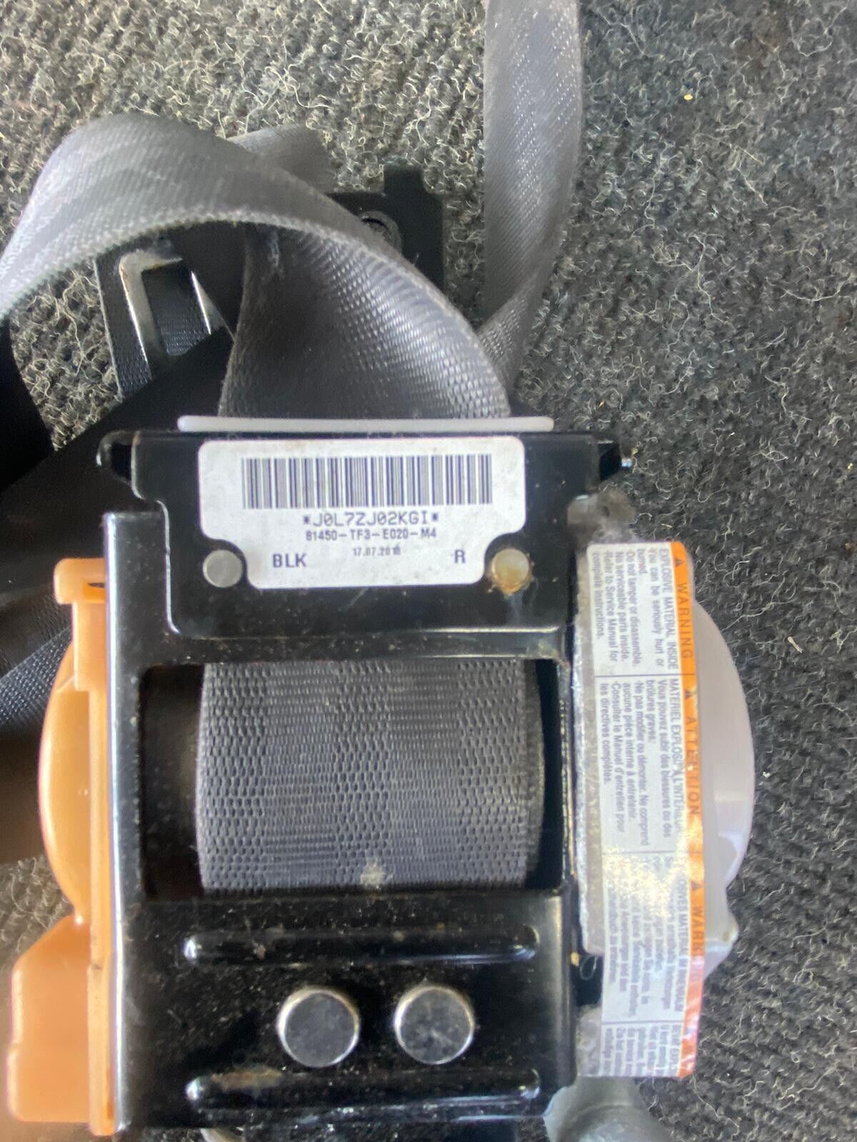 HONDA JAZZ 2007-2015 Front Seat Belt