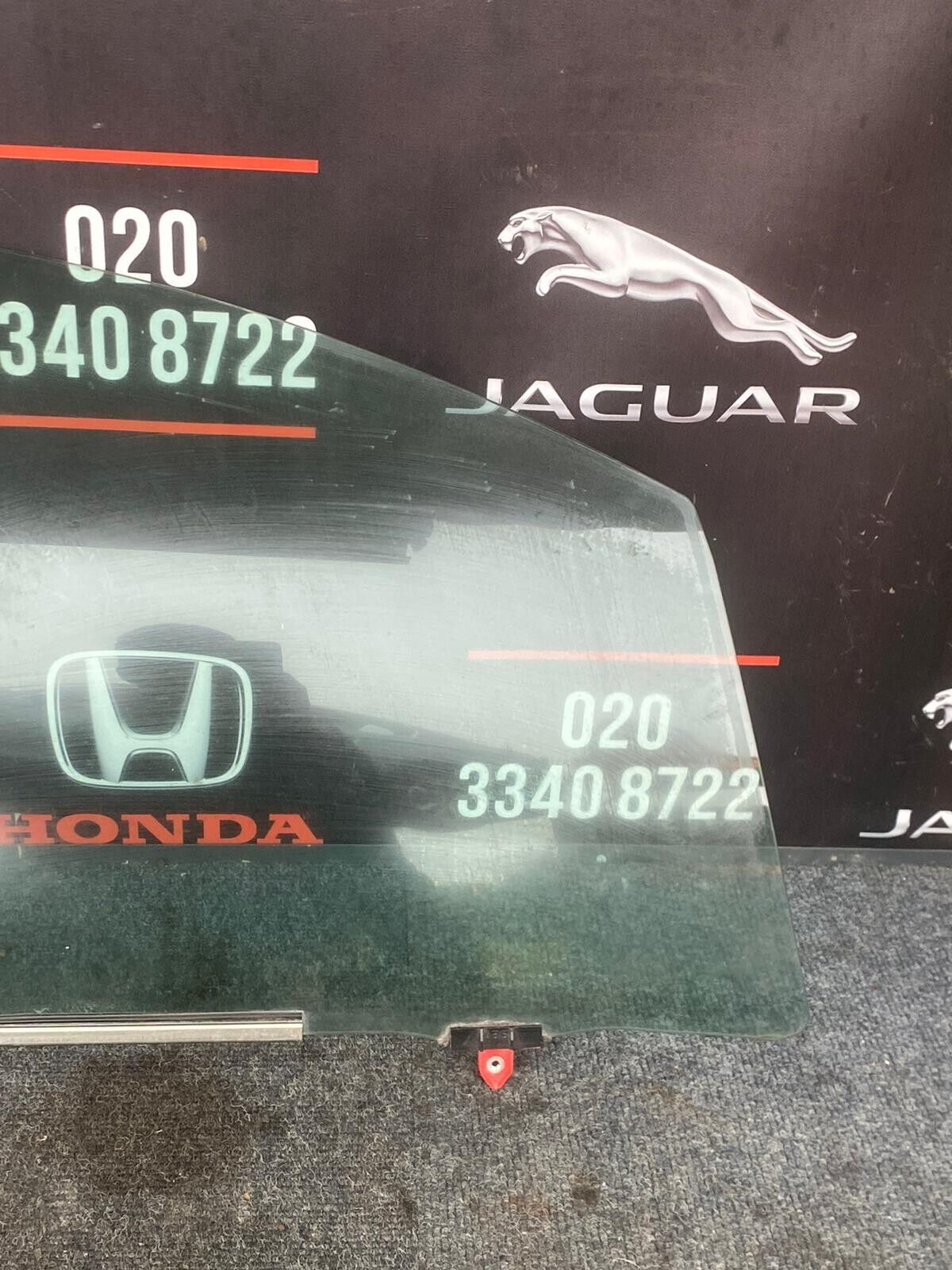 TOYOTA YARIS 2018 O/S FRONT RIGHT DOOR WINDOW GLASS