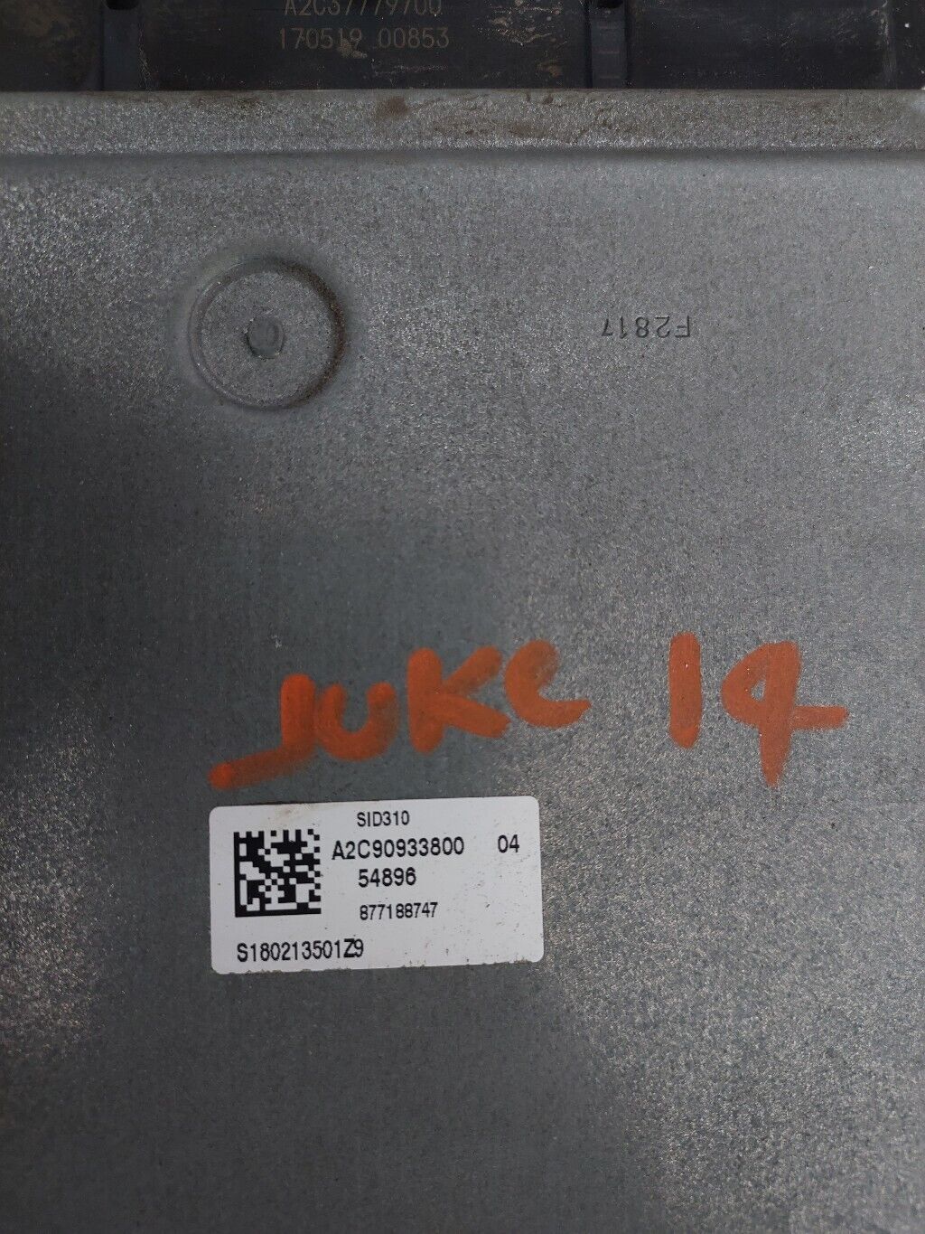 NISSAN QASHQAI J11 2018 DIESEL ENGINE CONTROL UNIT ECU A2C90933800