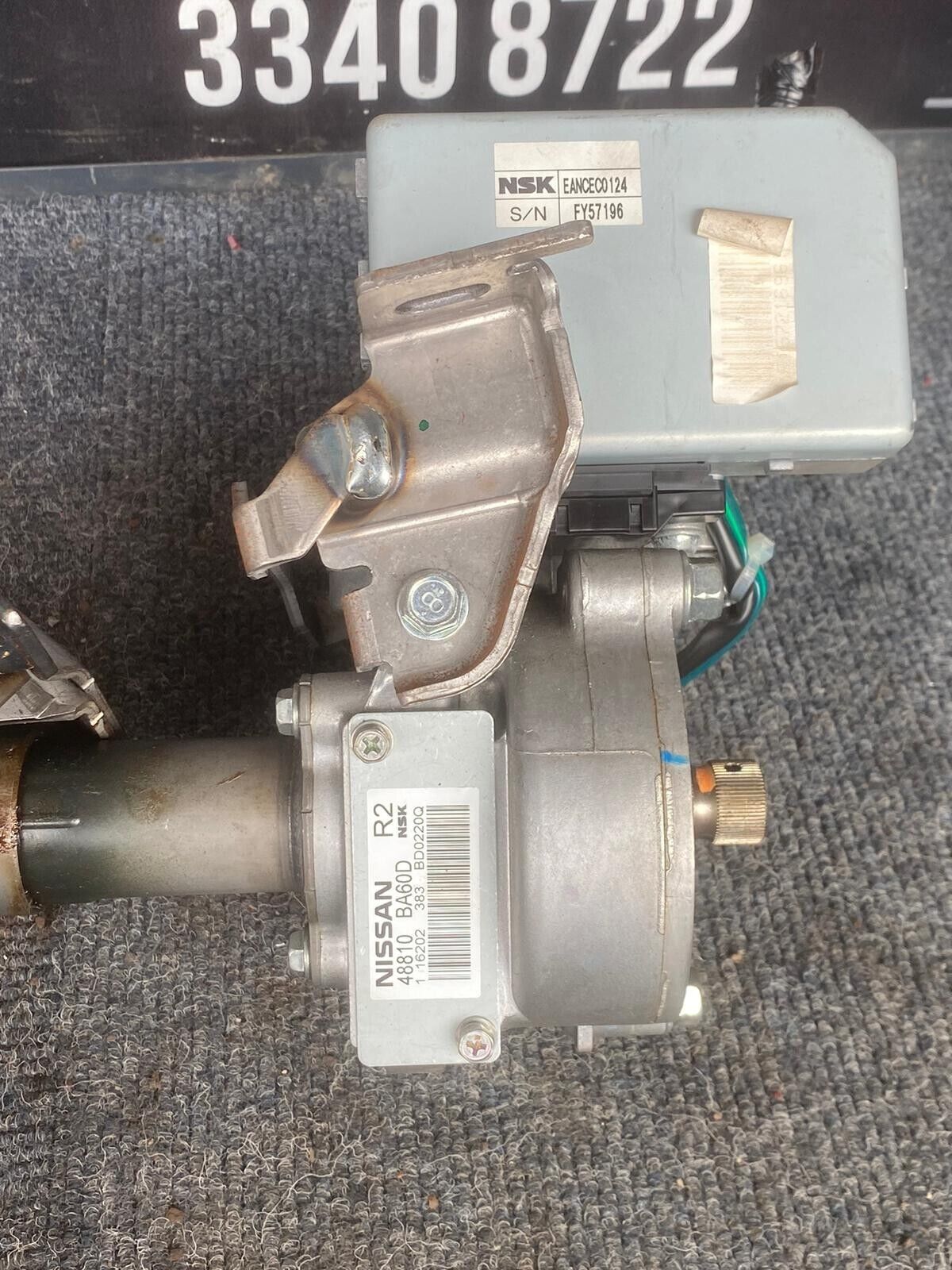 NISSAN JUKE 2018 PETROL STEERING COLUMN