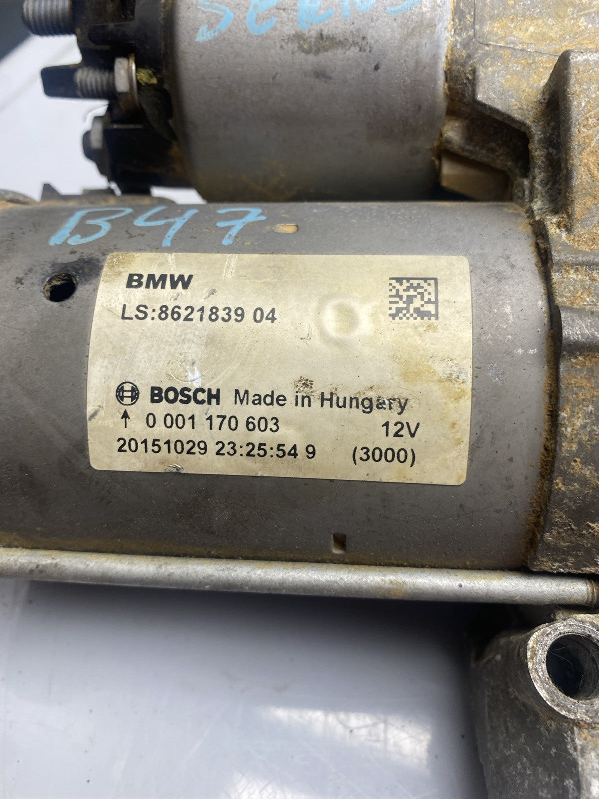 BMW Starter Motor Fits 1 2 3 4 Series B38 B48 F20 LCI F22 F30 LCI F32 8621839