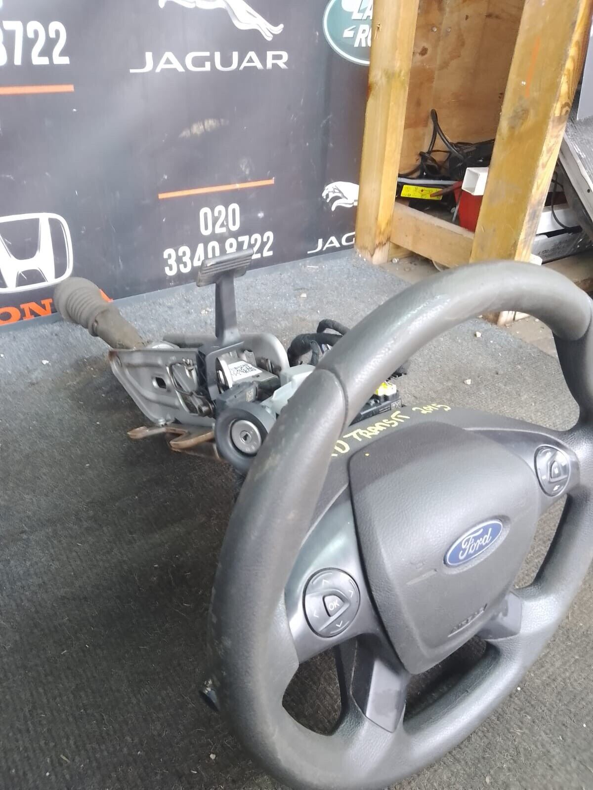 Mk8 Ford Transit Steering Column With Wheel, Stalks, Squib, Barrel