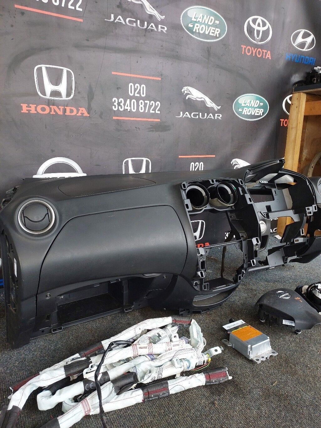 NISSAN NOTE 2016 DASHBOARD SEATBELT & AIRBAG KIT COMPLETE