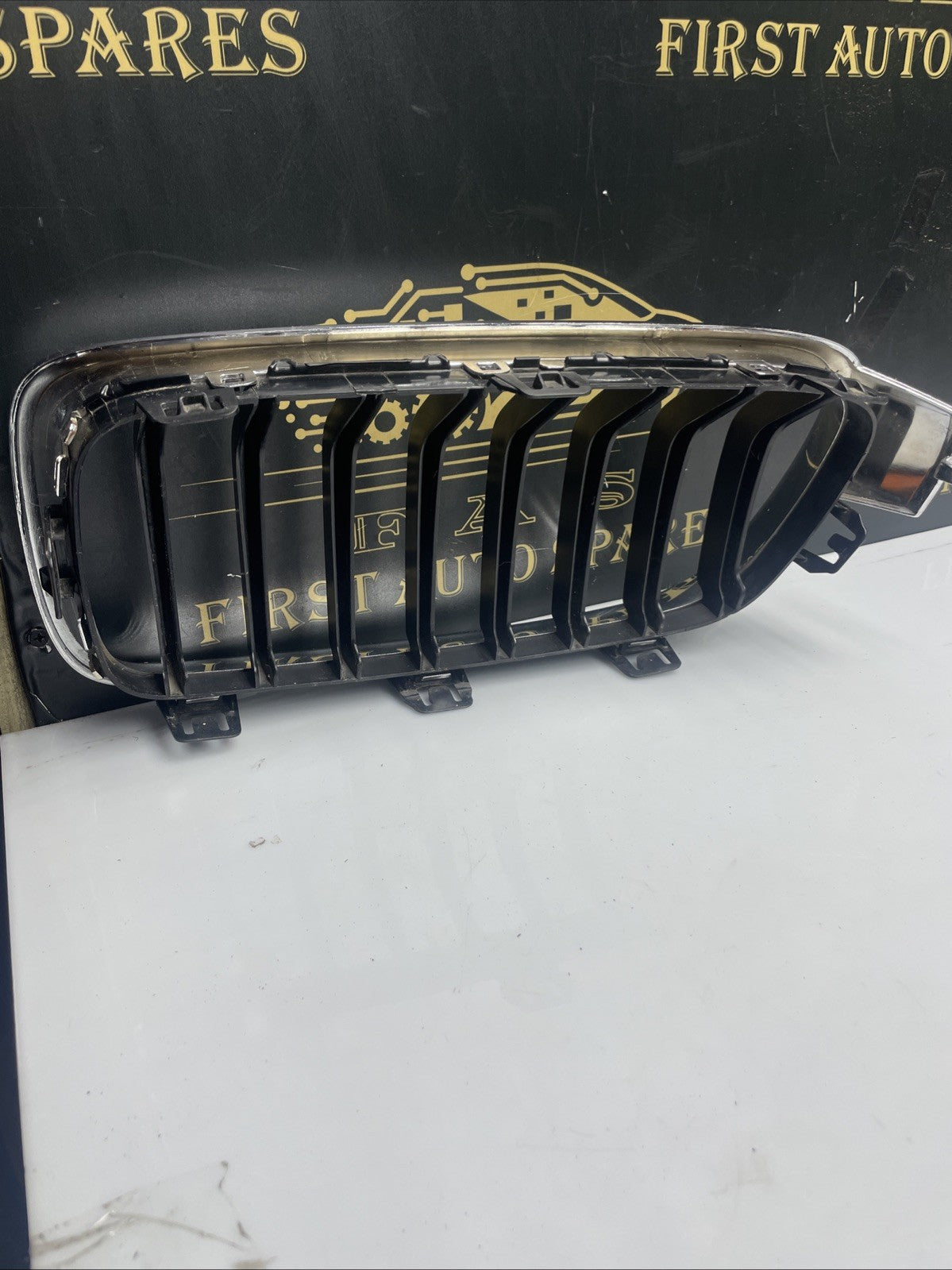 BMW F30 Front Bumper Trim Kidney Moulding Grille Right O/S Chrome 7405836