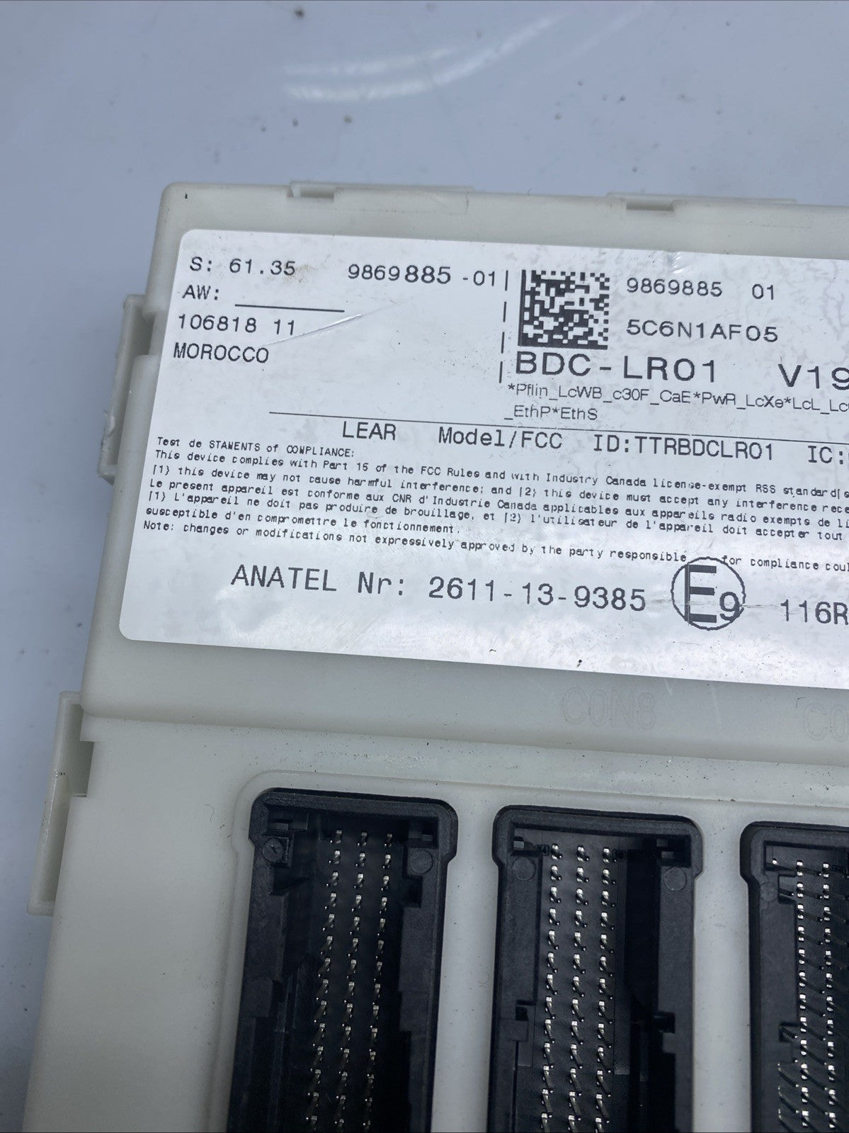 2 SERIES GRAN TOURER 2017 F46 Body Control Module ECU 9869885