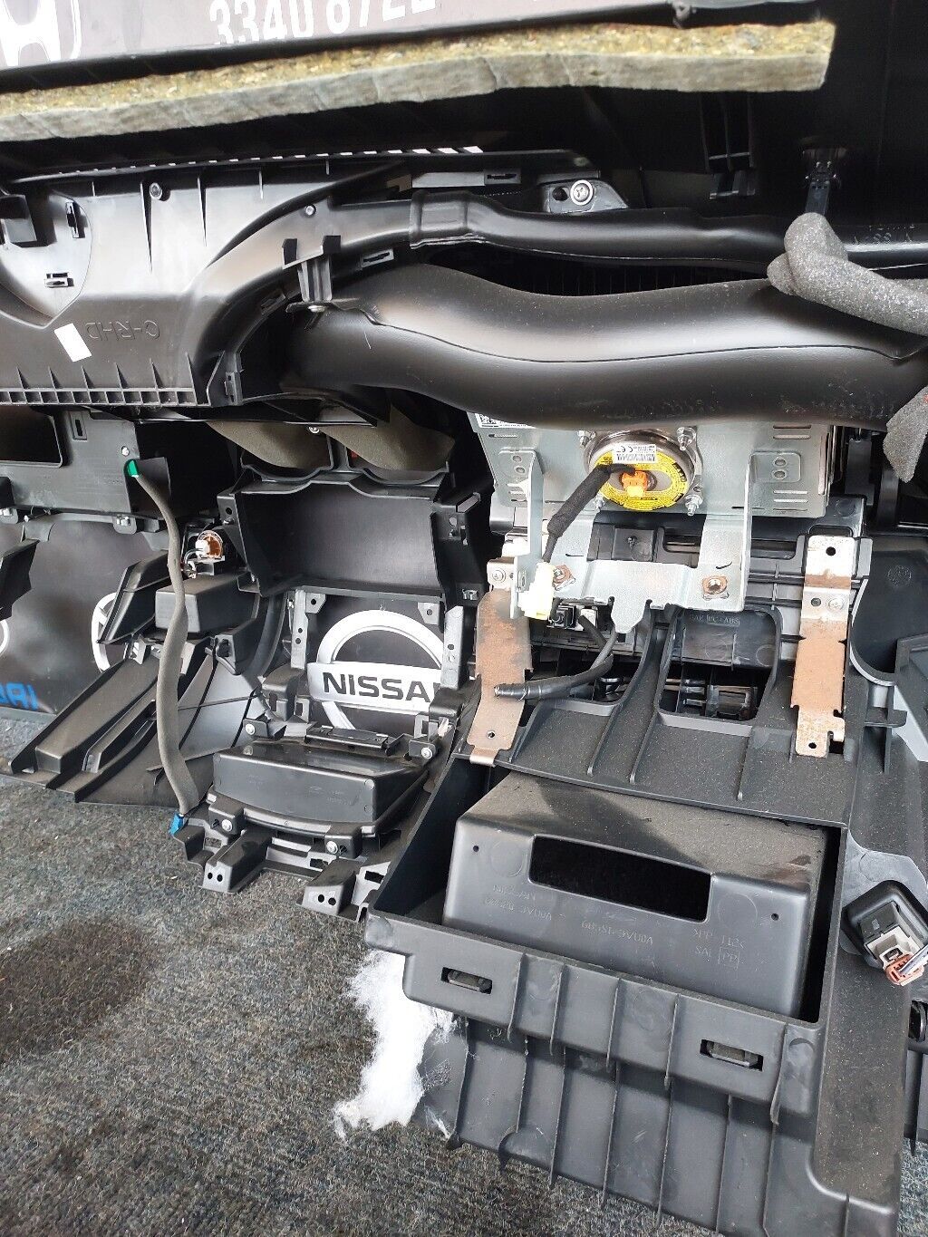 NISSAN NOTE 2016 DASHBOARD SEATBELT & AIRBAG KIT COMPLETE