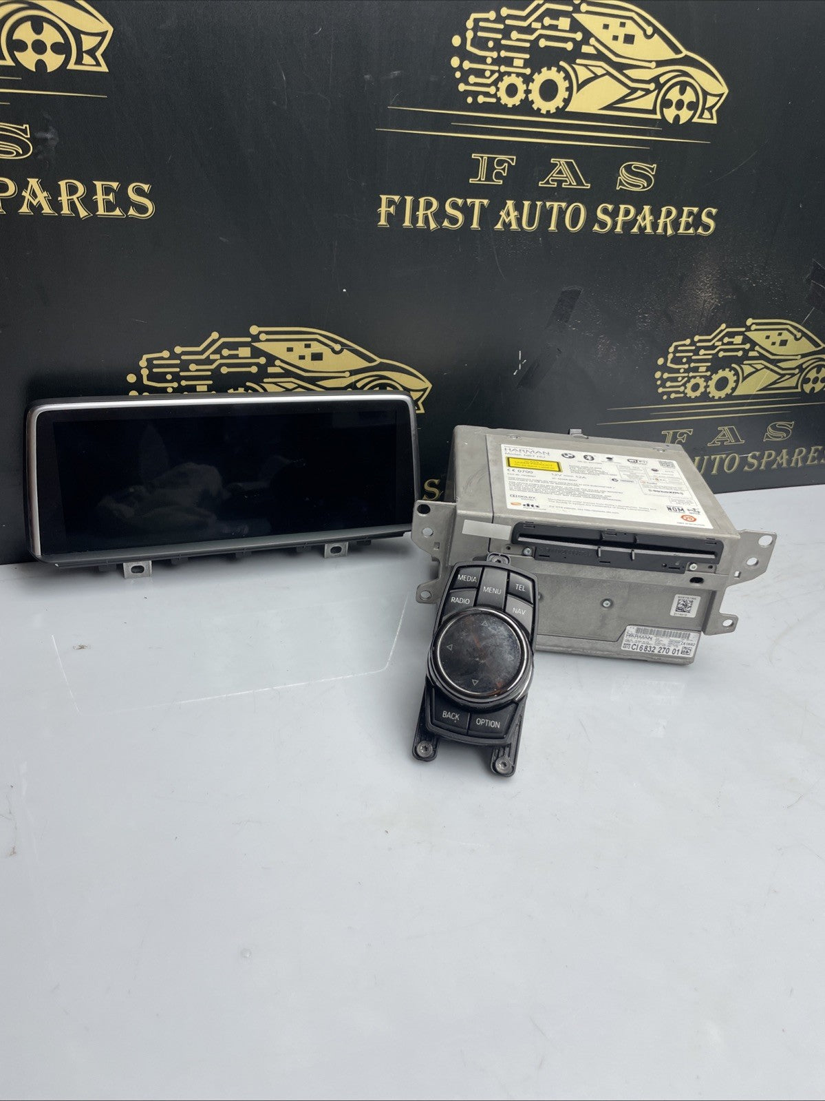 GENUINE BMW X5 X6 F15 F16 I DRIVE CONTROLLER NBT HEAD UNIT SCREEN SET 681995001