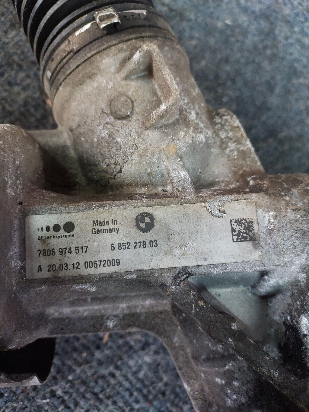 BMW 5 SERIES F10 2012 DIESEL POWER STEERING RACK 7806974517