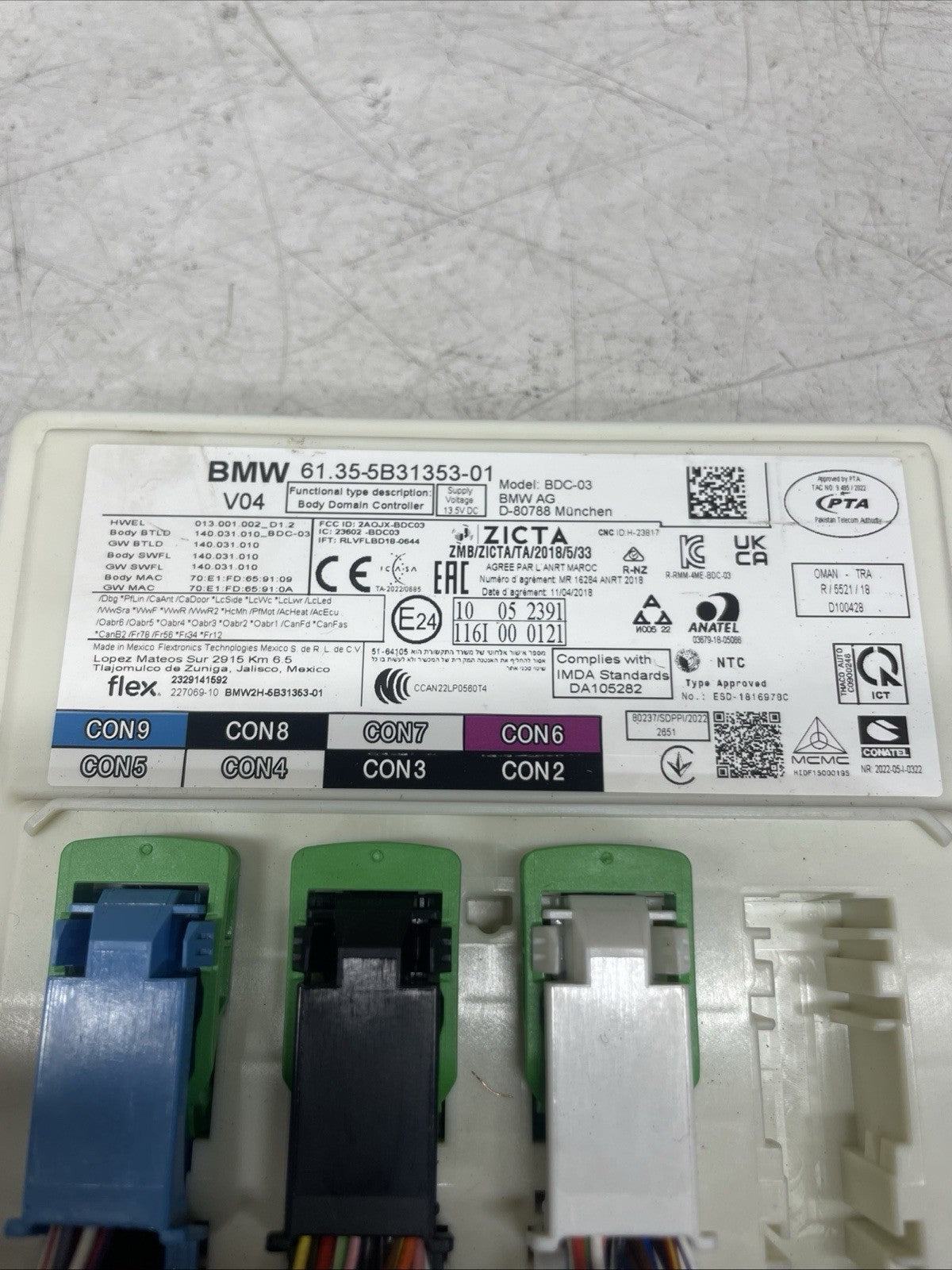 BMW 3 G20 G21 2022 Central body control module 100249500002 ATM31299