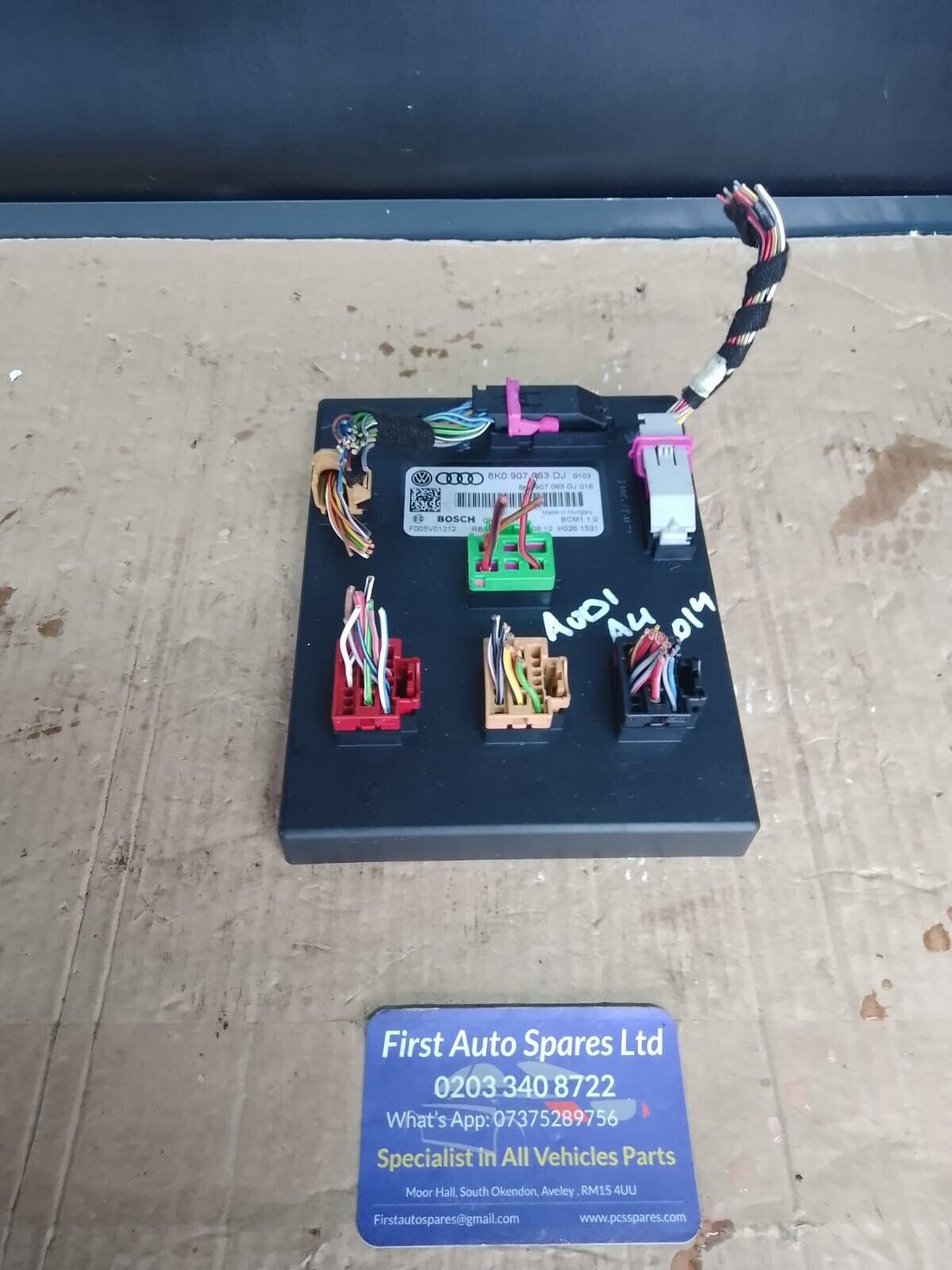 AUDI A5 BCM BODY CONTROL MODULE ECU 8K0907063DJ 8T MK1 2014
