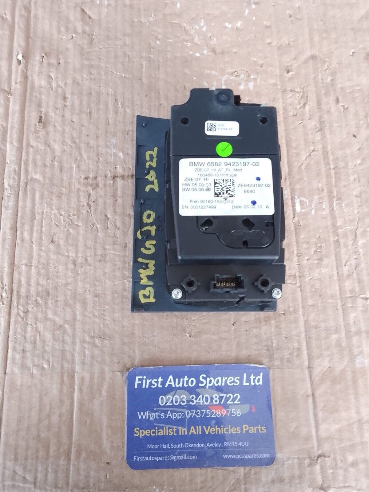 BMW 3 SERIES G20 G21 2022 SAT NAV iDRIVE CONTROLLER KNOB