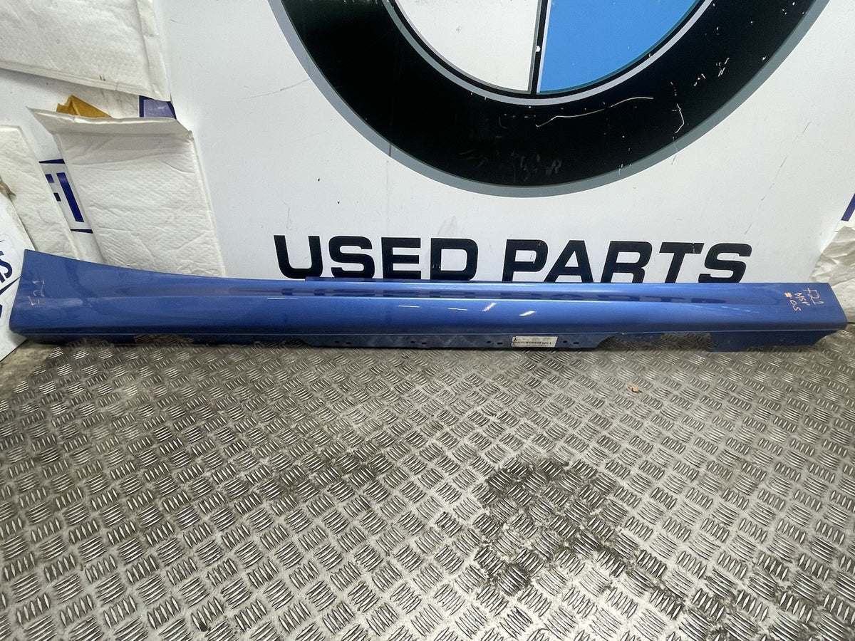 BMW 1 SERIES SIDE SKIRT PASSENGER LEFT MSPORT BLUE F21